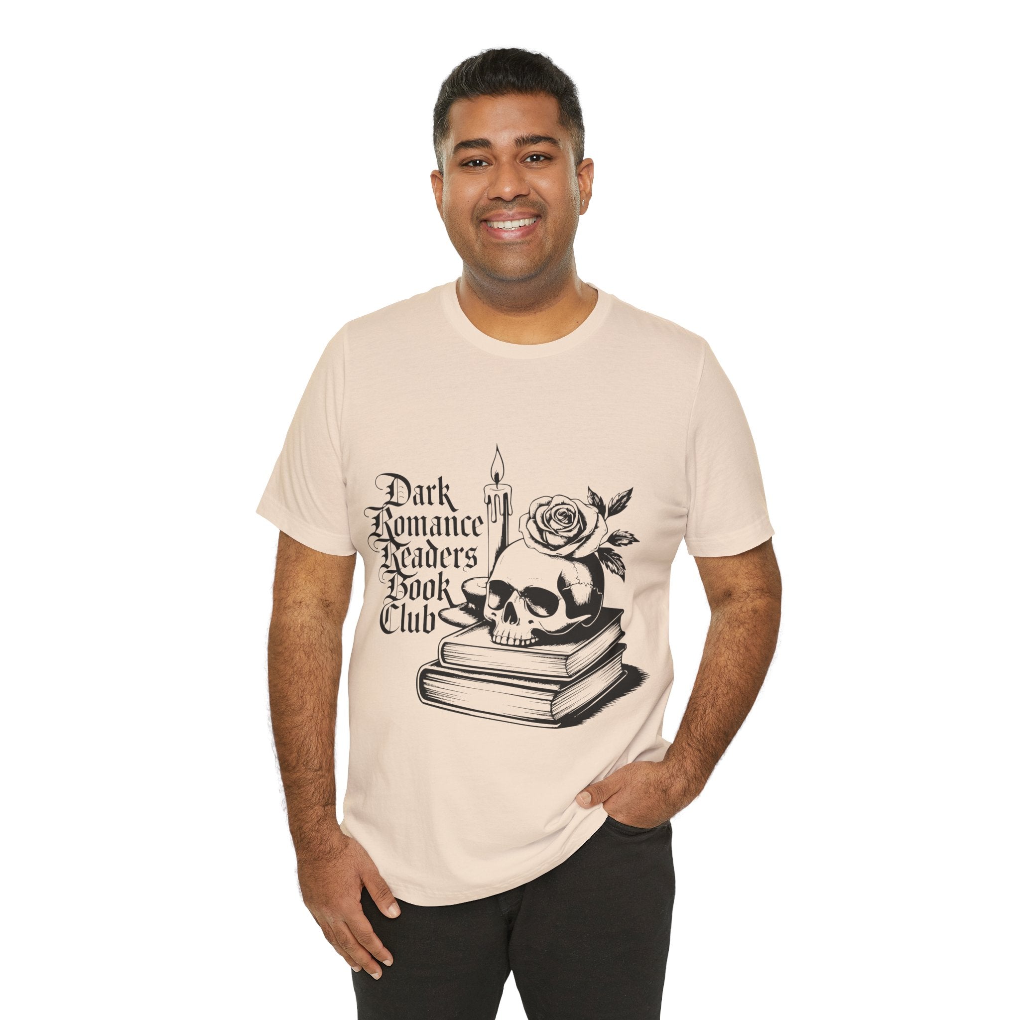 Dark Romance Readers Book Club Tee — Gothic Skull & Rose Booklover Shirt