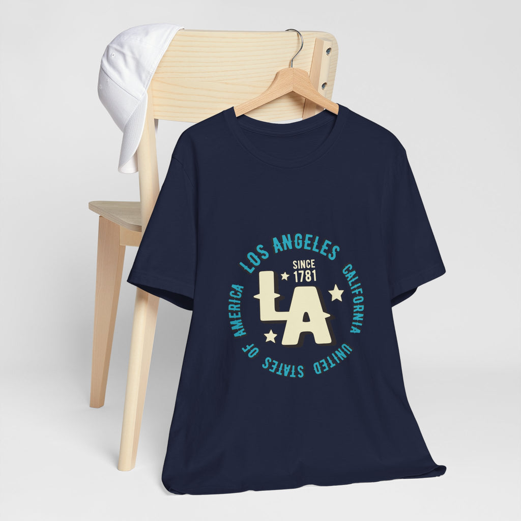 Los Angeles LA Vintage Circle Graphic Tee