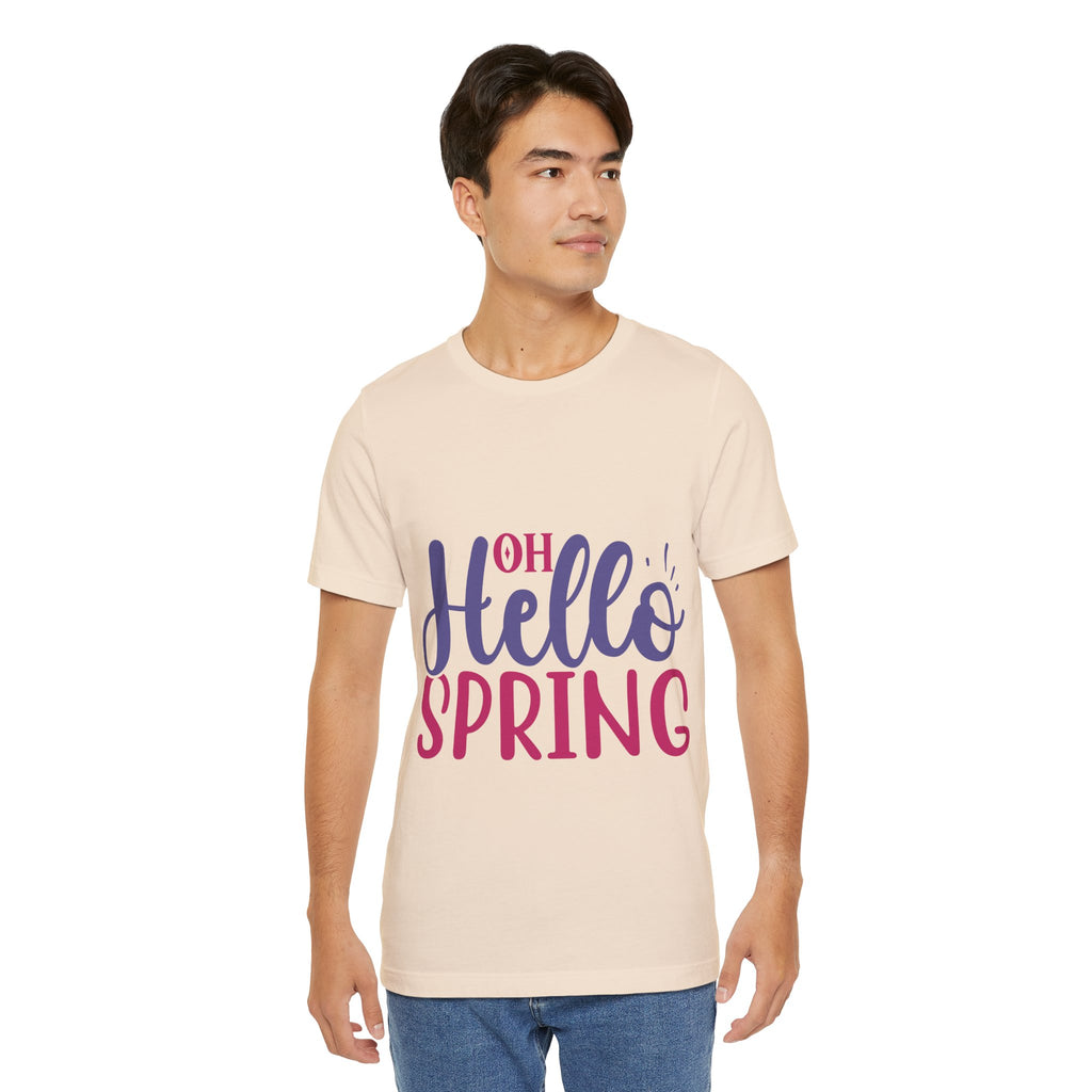 Hello Spring T-Shirt – "Oh Hello Spring" Colorful Graphic Tee for Springtime