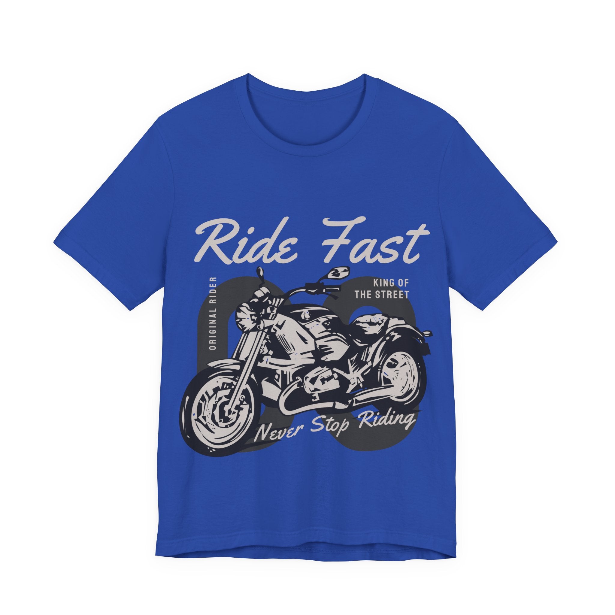 Ride Fast Motorcycle Tee — 'Ride Fast, Never Stop Riding' Vintage Biker T‑Shirt