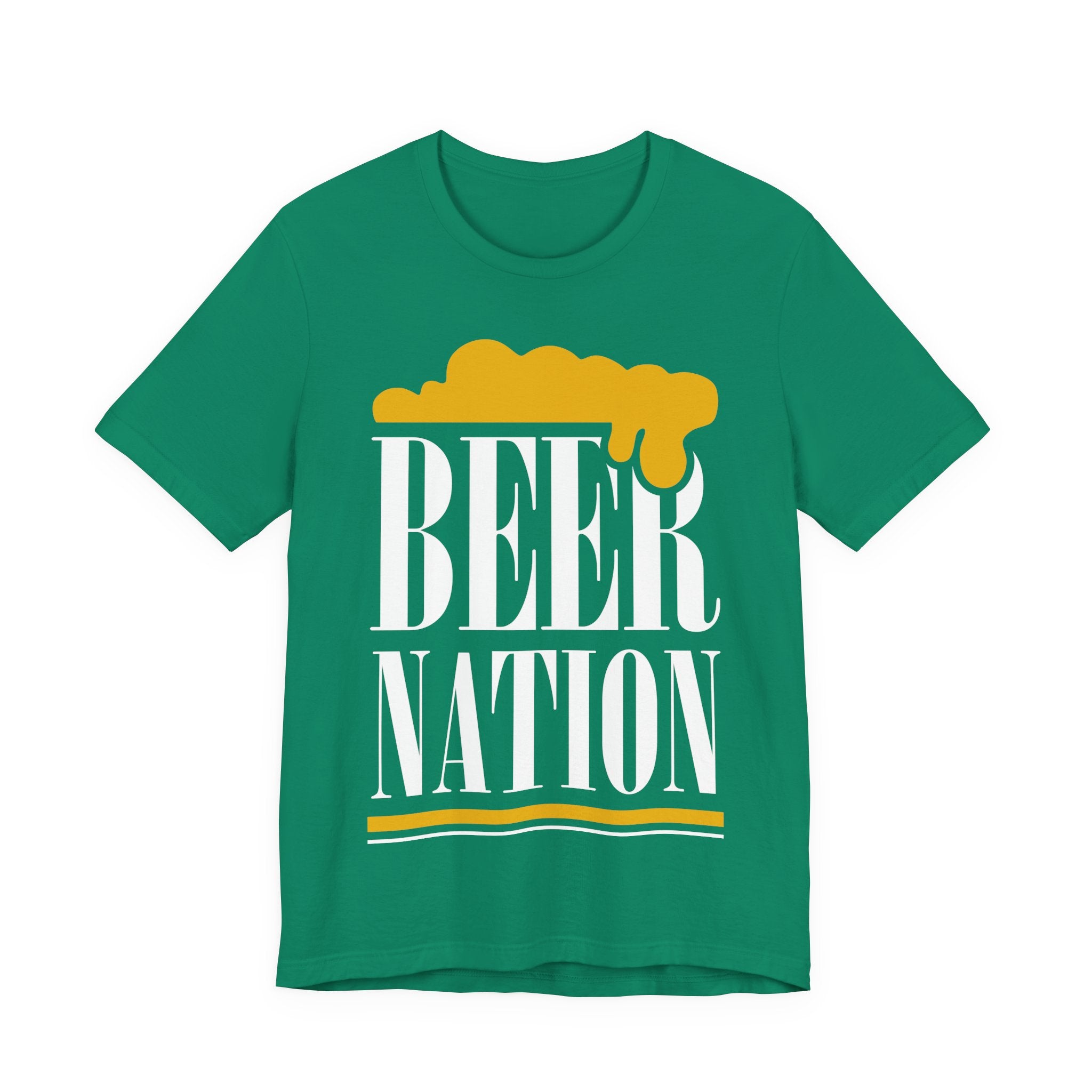Beer Nation T-Shirt — Graphic Beer Foam Design for Brewers & Beer Lovers