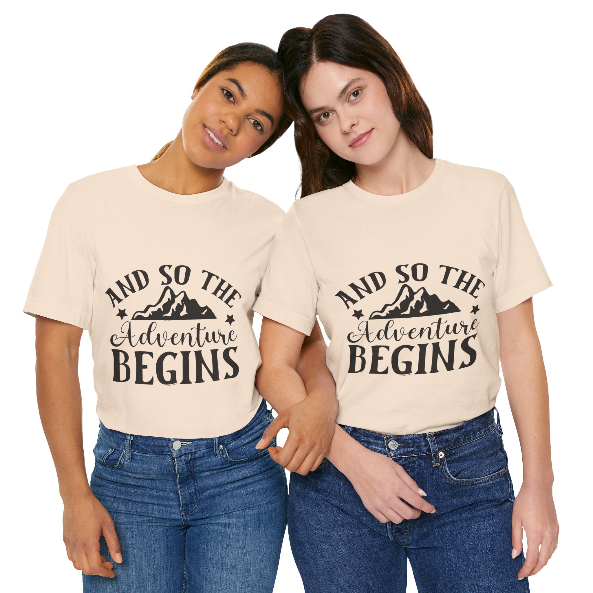 Adventure Begins T-Shirt — "And So The Adventure Begins" Mountain Tee