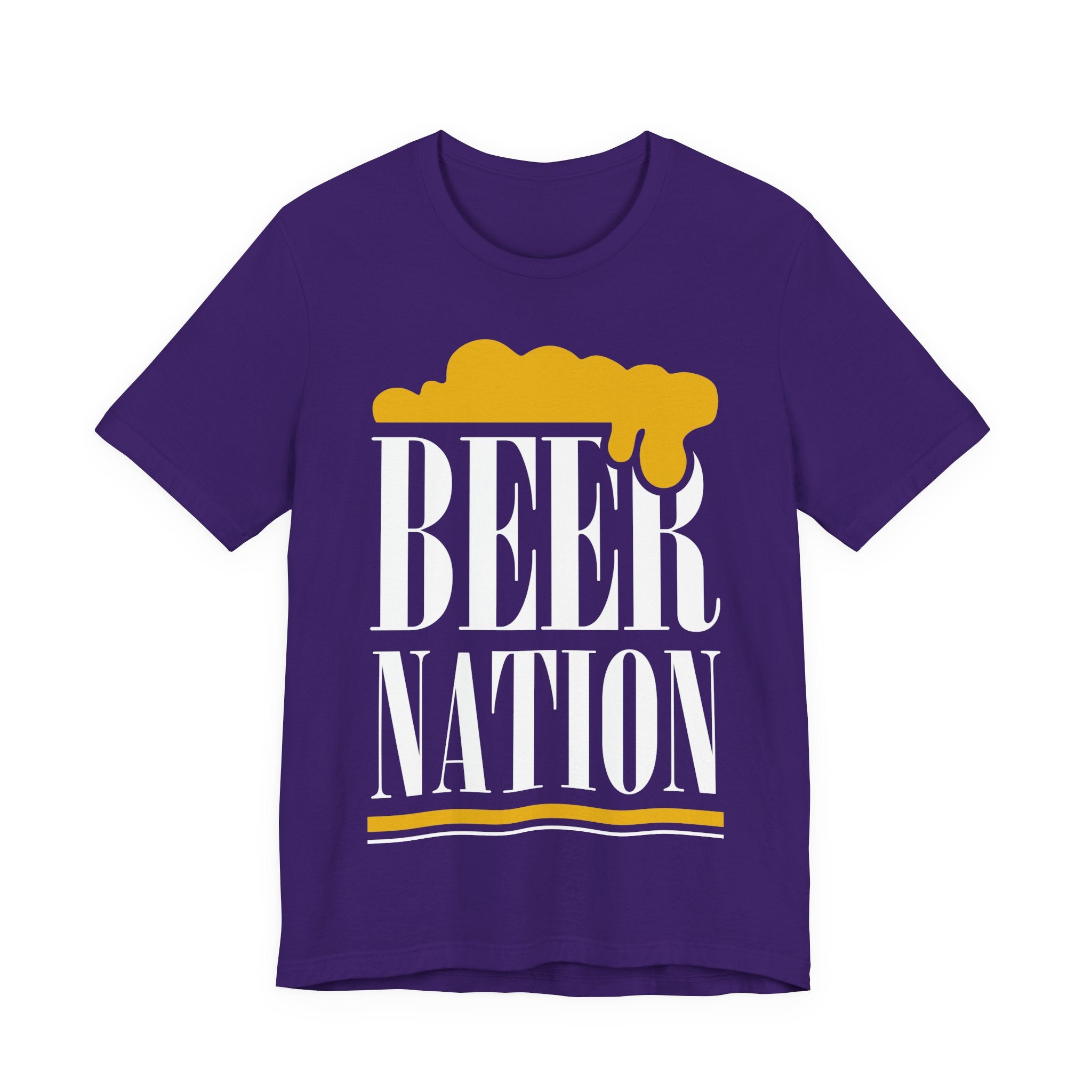 Beer Nation T-Shirt — Graphic Beer Foam Design for Brewers & Beer Lovers