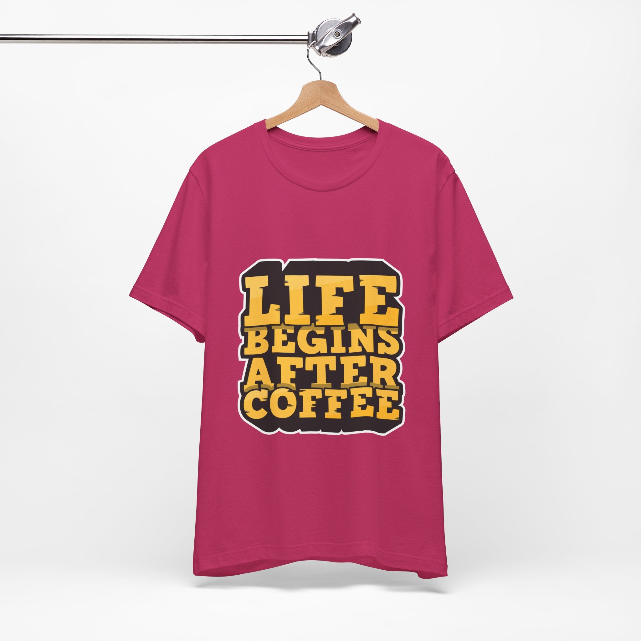 Coffee T-Shirt — "Life Begins After Coffee" Retro Graphic Tee