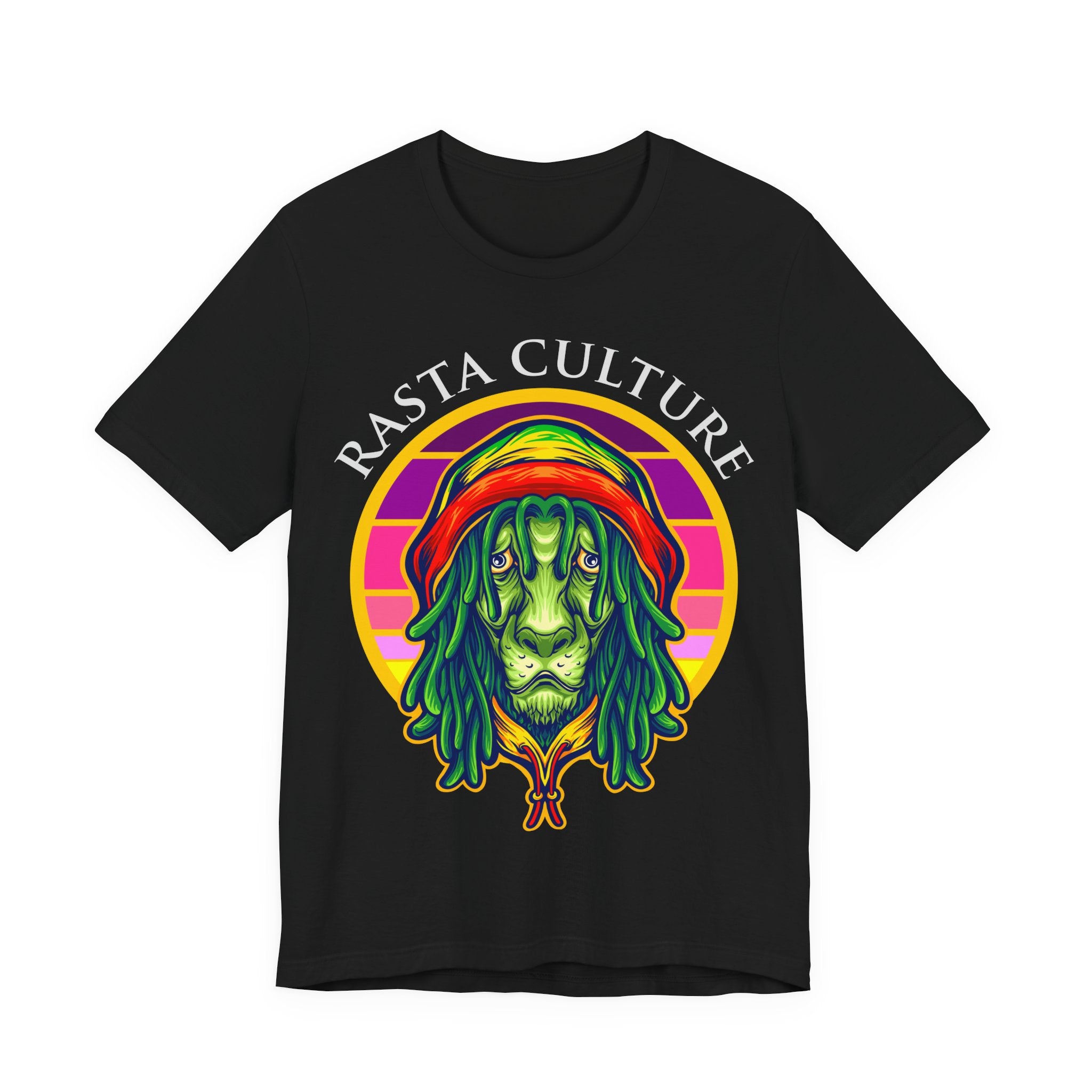 Rasta Culture Lion Tee — Reggae Rastafari Graphic T-Shirt