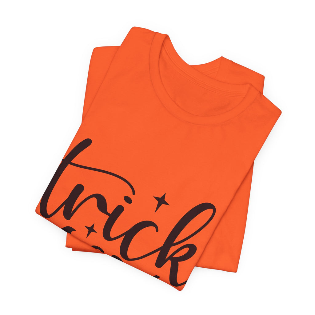 Trick or Treat Halloween T-Shirt — Pumpkin & Bats Spooky Tee