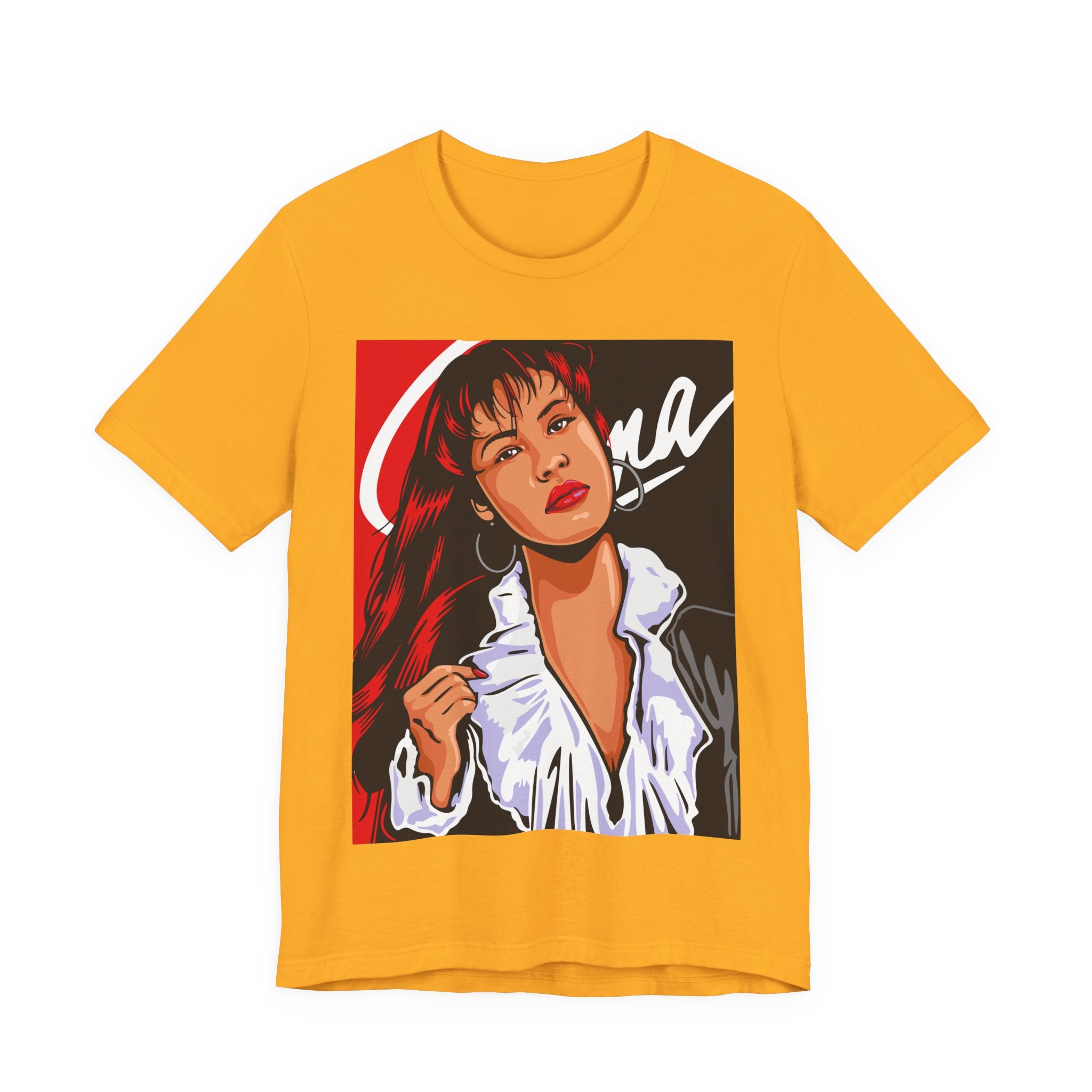 Selena Pop Art Portrait T-Shirt — Retro Music Icon Tee