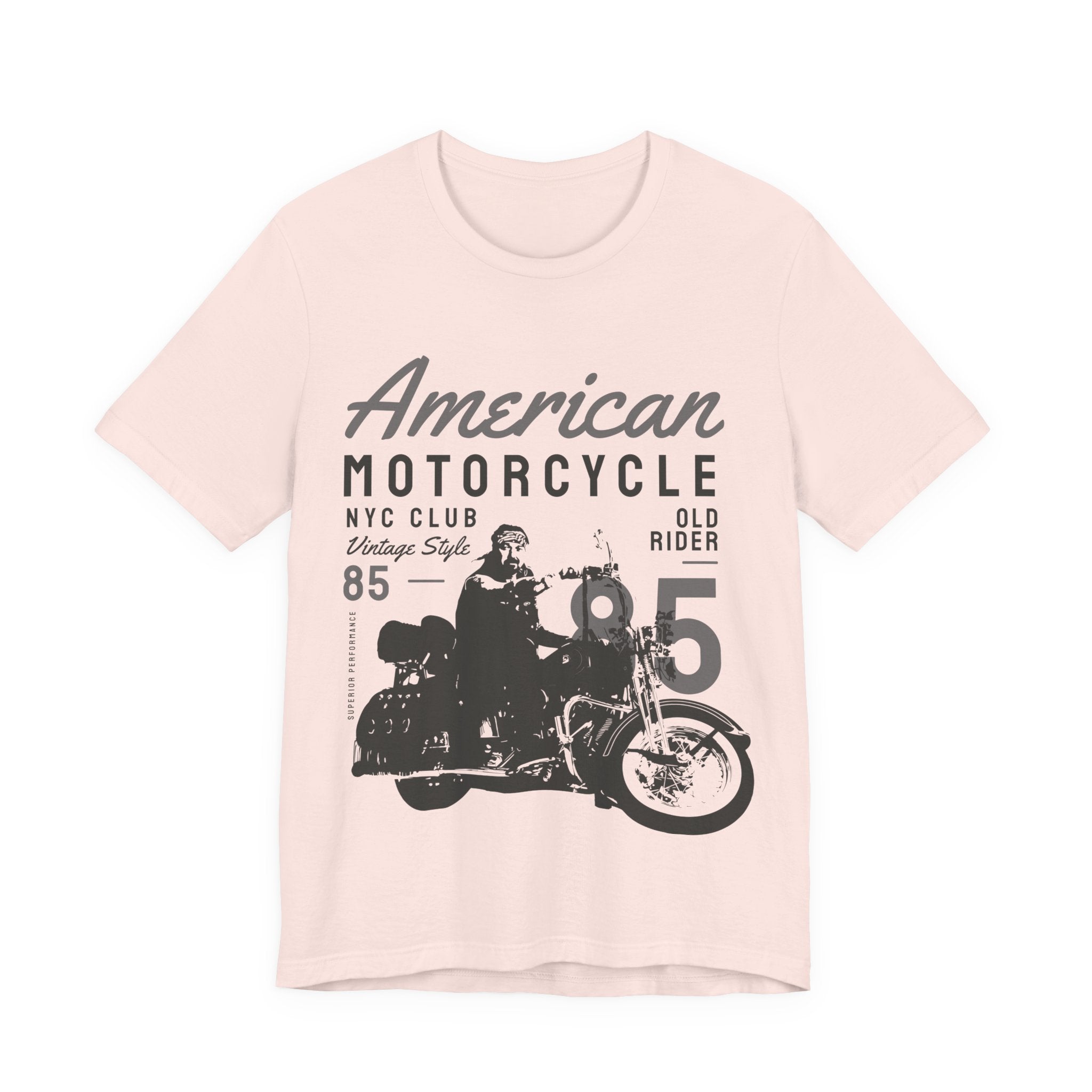 American Motorcycle Vintage Tee — Retro Biker Graphic Shirt