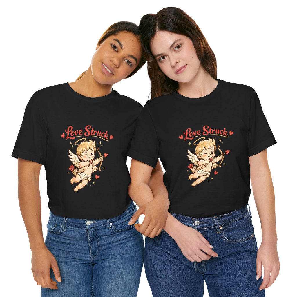 Cupid 'Love Struck' Tee — Cute Vintage Cupid Valentine T-Shirt