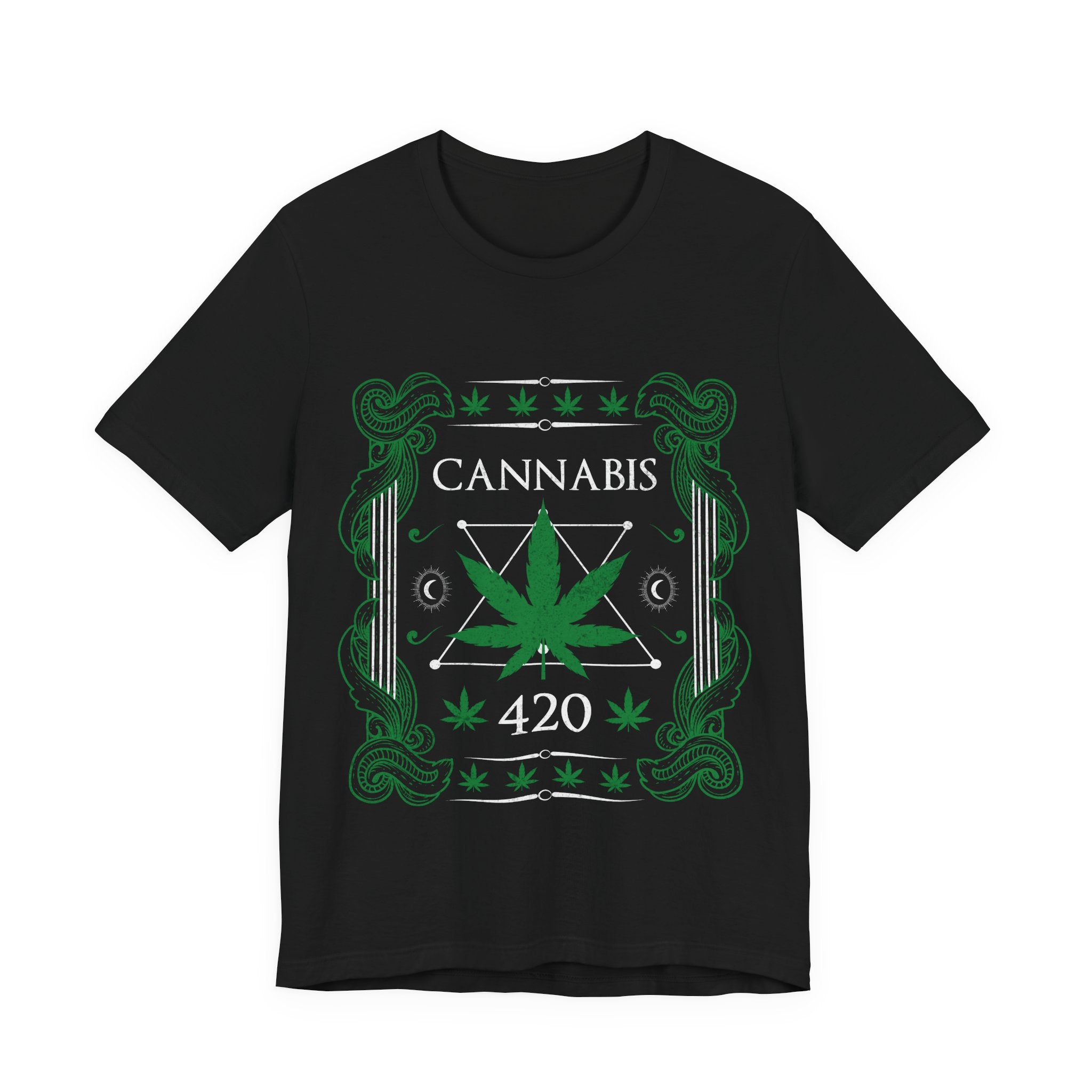 Cannabis 420 T-Shirt — Green Leaf Graphic Tee
