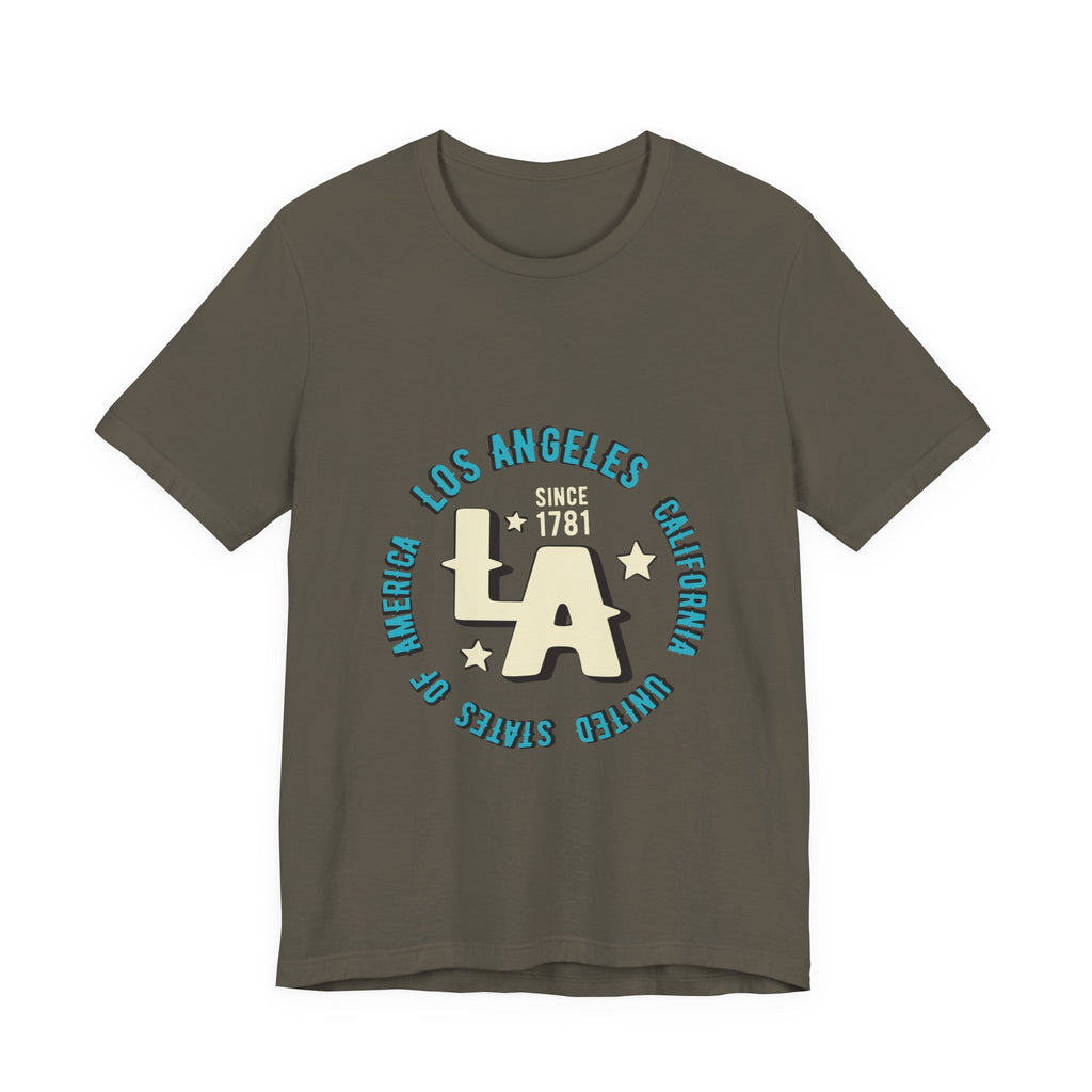 Los Angeles LA Vintage Circle Graphic Tee