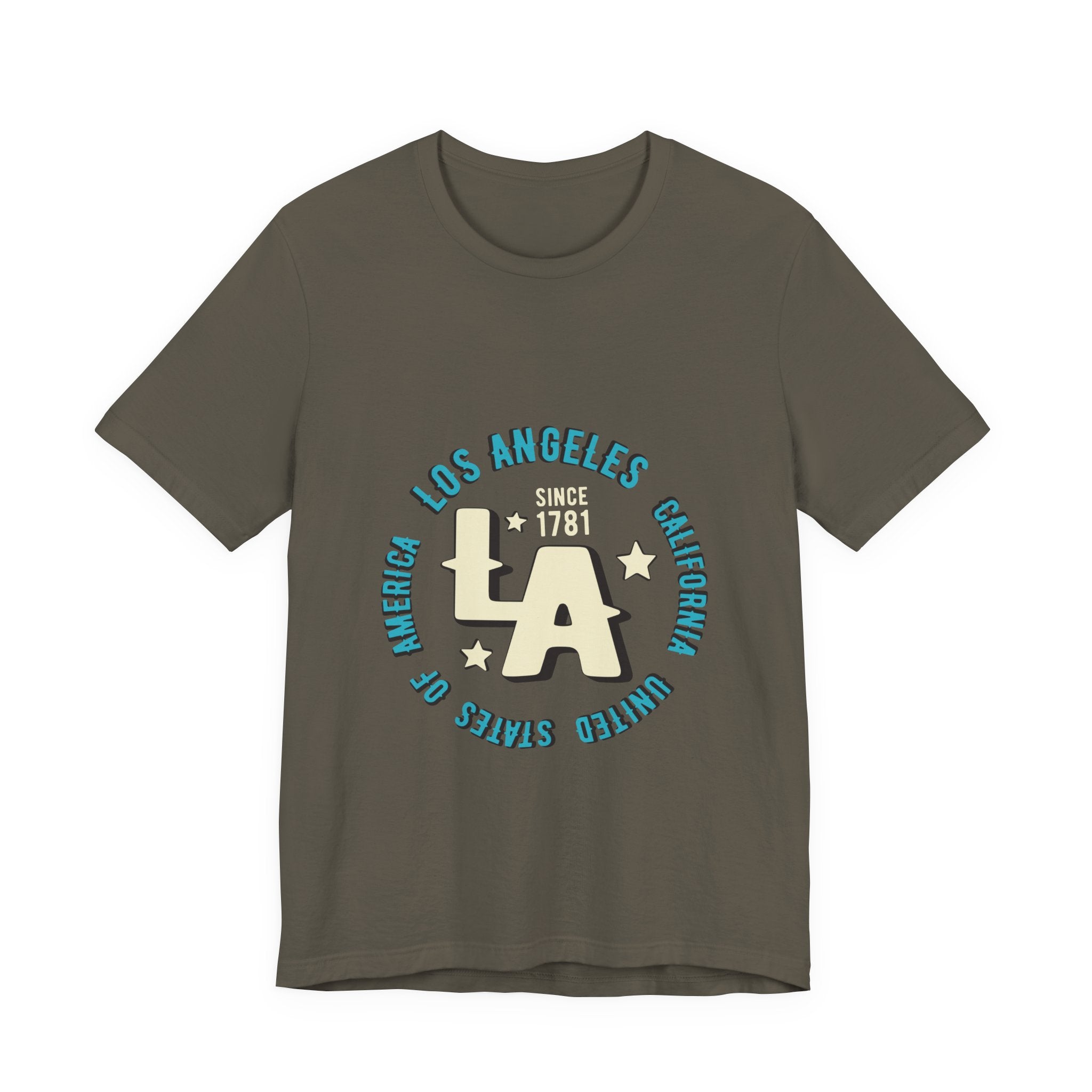 Los Angeles LA Vintage Circle Graphic Tee