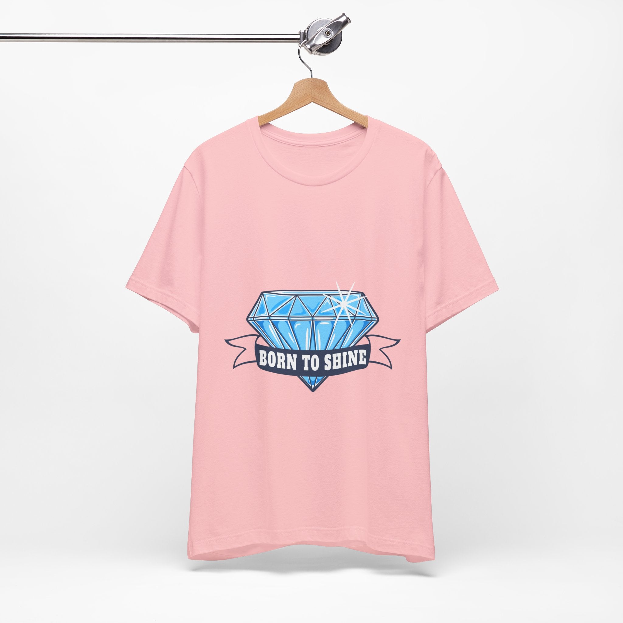 Born to Shine Diamond Graphic Tee — Inspirational Casual T‑Shirt