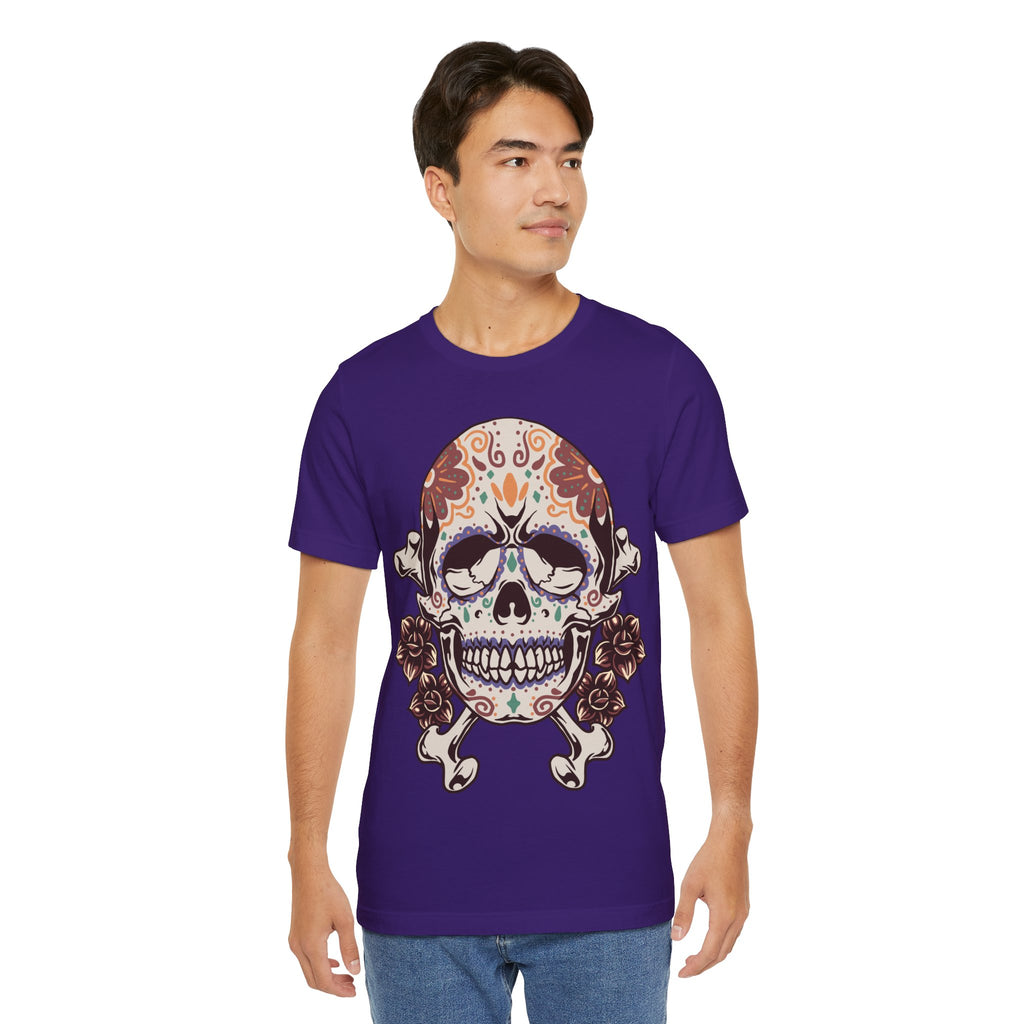 Sugar Skull Tee — Floral Day of the Dead Skull T-Shirt
