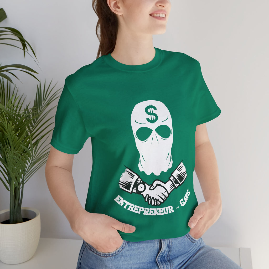 Entrepreneur Gang T-Shirt — Skull Mask Money Logo Tee