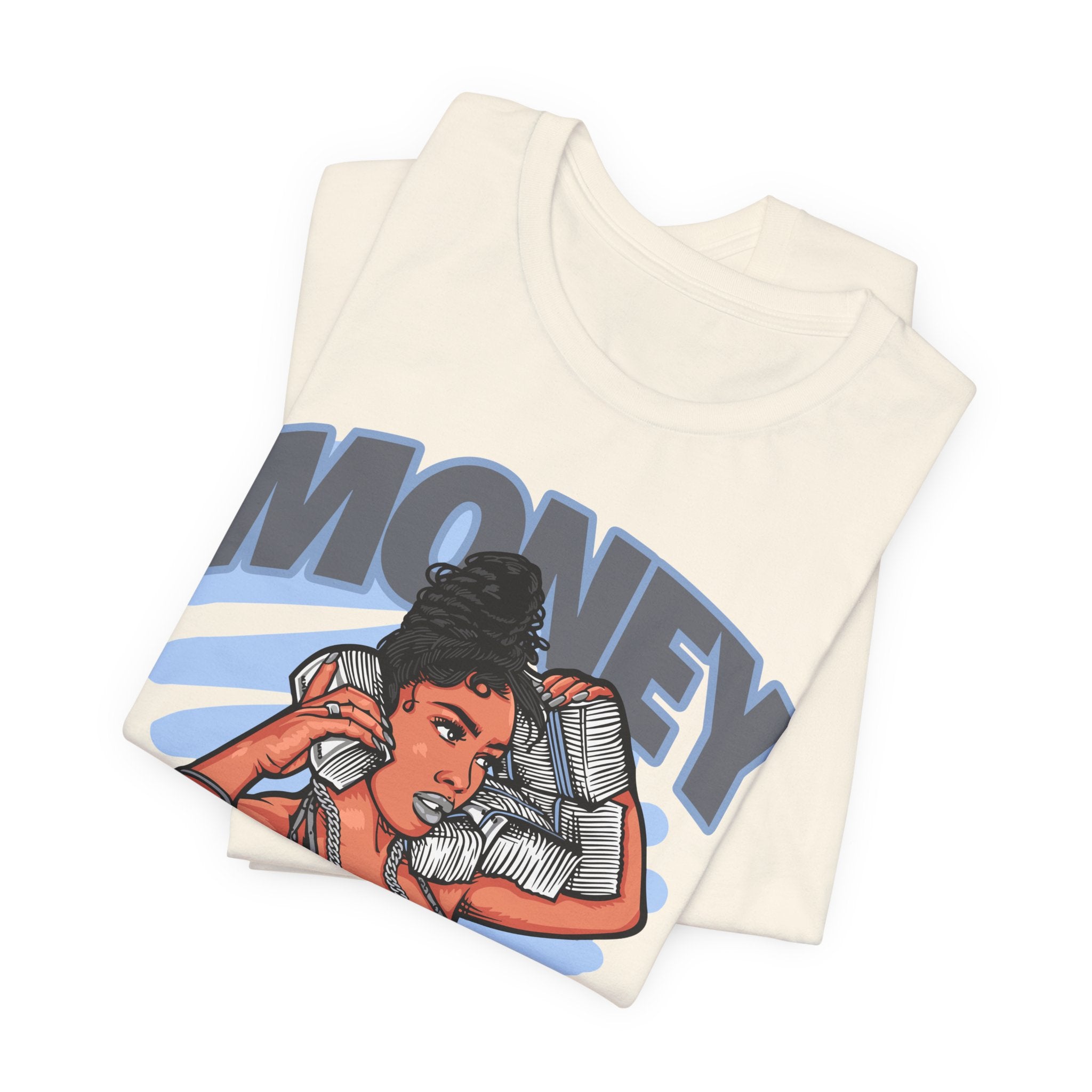 Money Moves T-Shirt — Graphic 'Money Move' Woman with Cash Tee