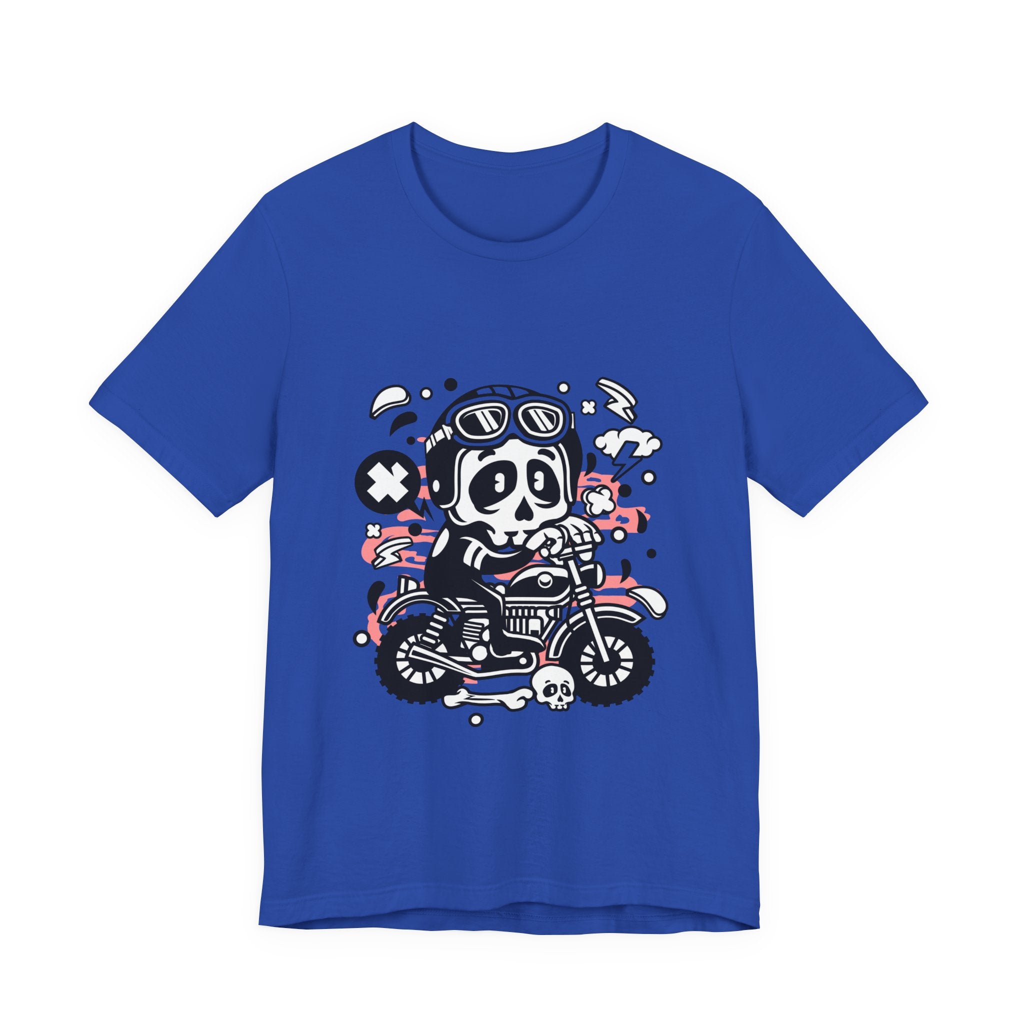 Skull Biker Tee — Retro Motorcycle Skull Graphic T-Shirt