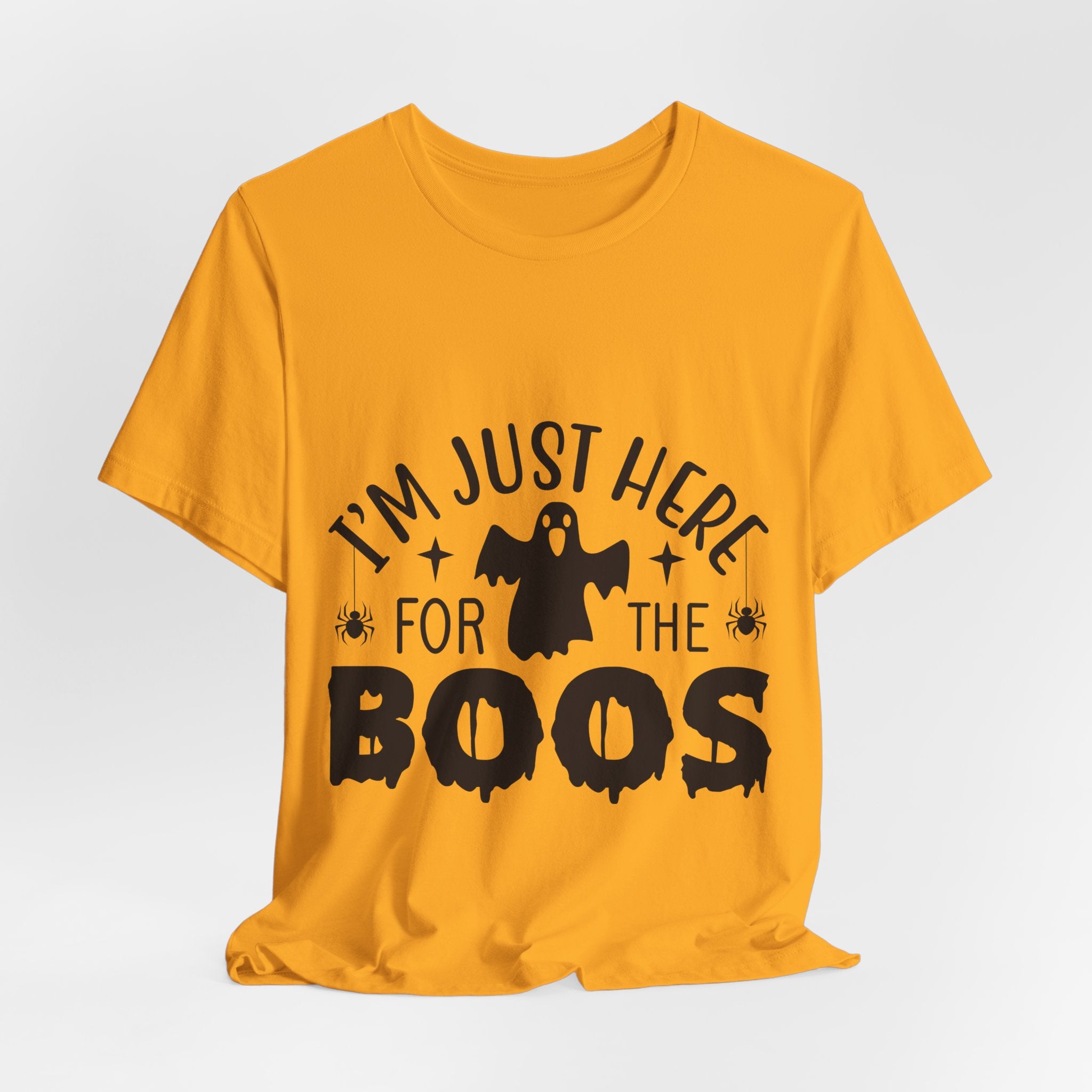 Halloween Tee - "I'm Just Here For The Boos" Ghost Shirt