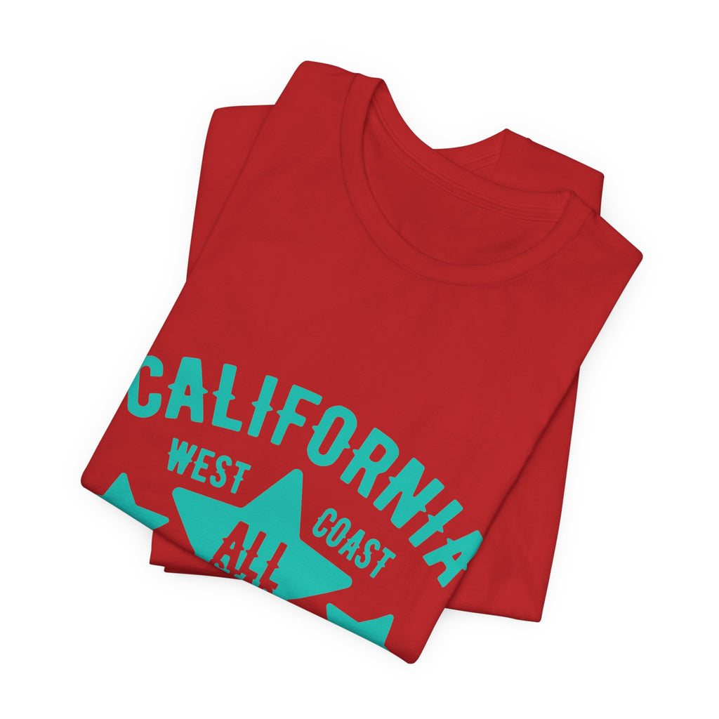 California Golden State Surf Rider Tee — West Coast All Star Graphic T-Shirt