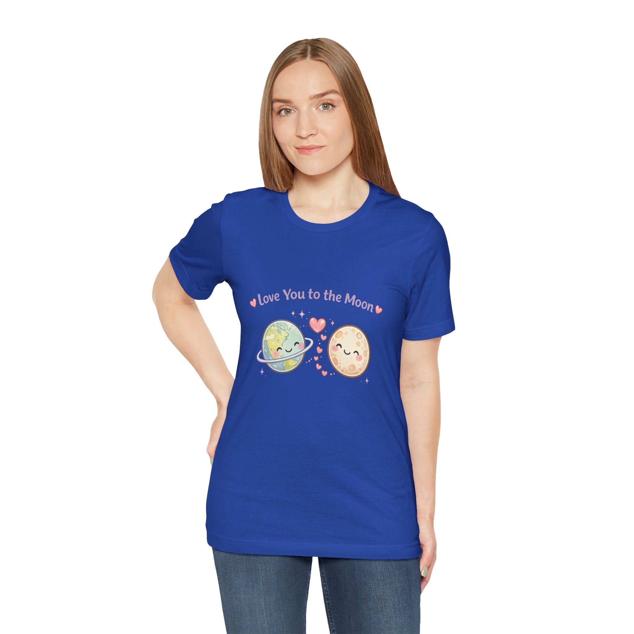 Love You to the Moon T-Shirt — Cute Planet & Moon Couple Tee