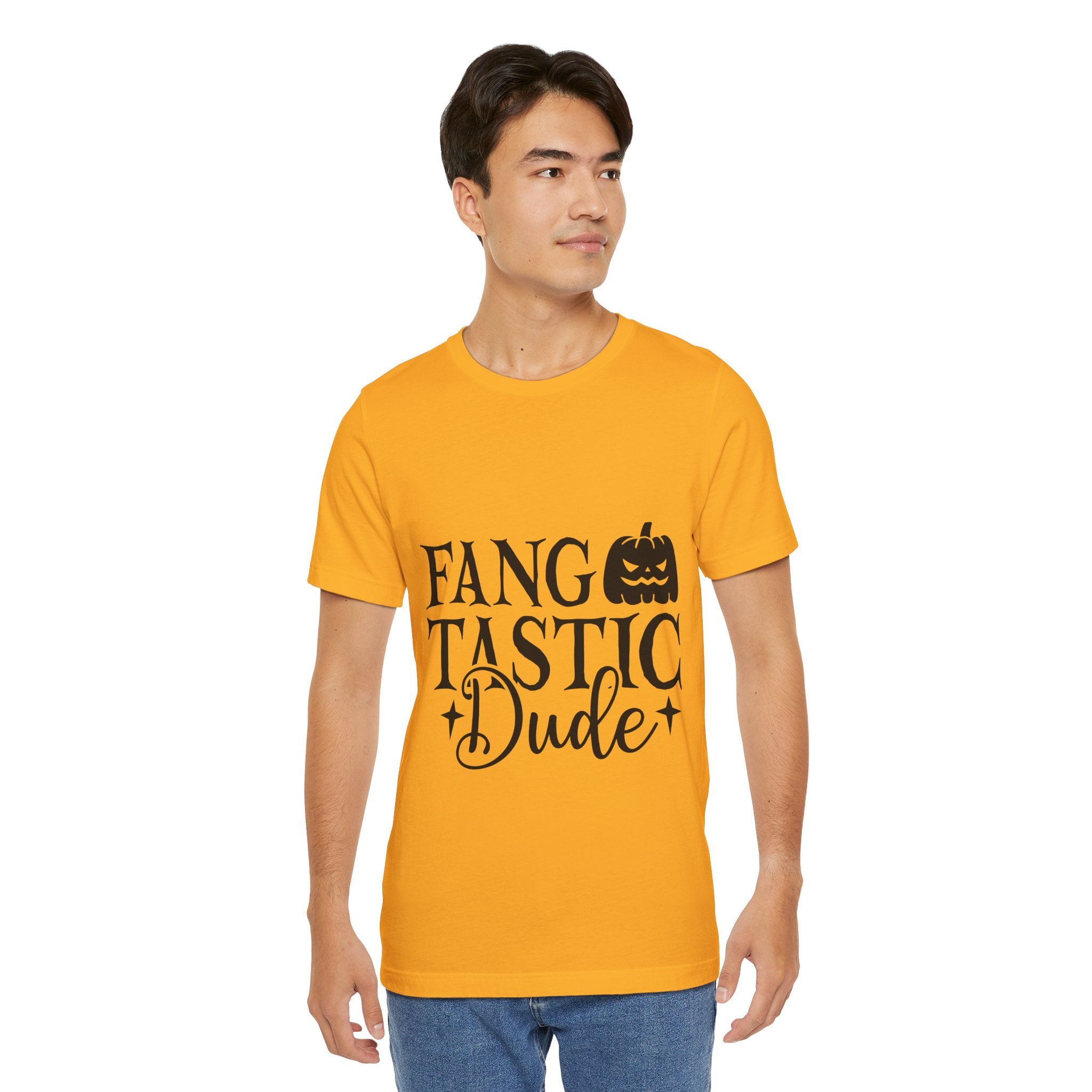 Fangtastic Dude Halloween Tee — Funny Pumpkin Vampire Graphic T-Shirt
