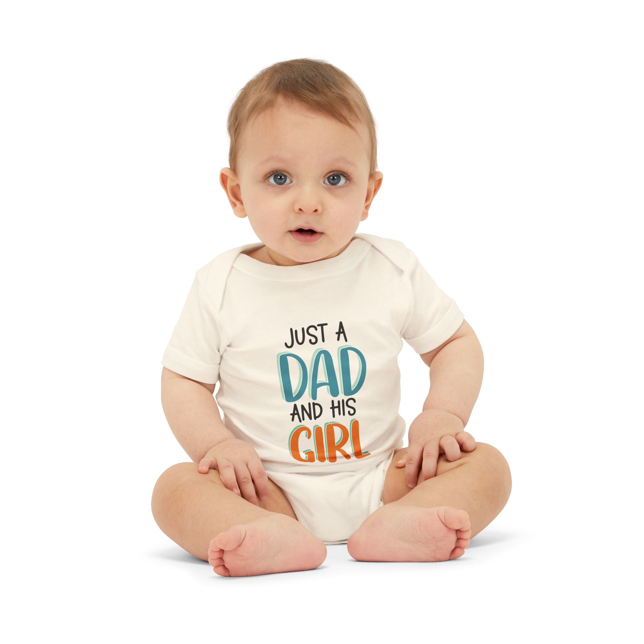 Just A Dad And His Girl Infant Onesie — Daddy & Daughter Baby Bodysuit
