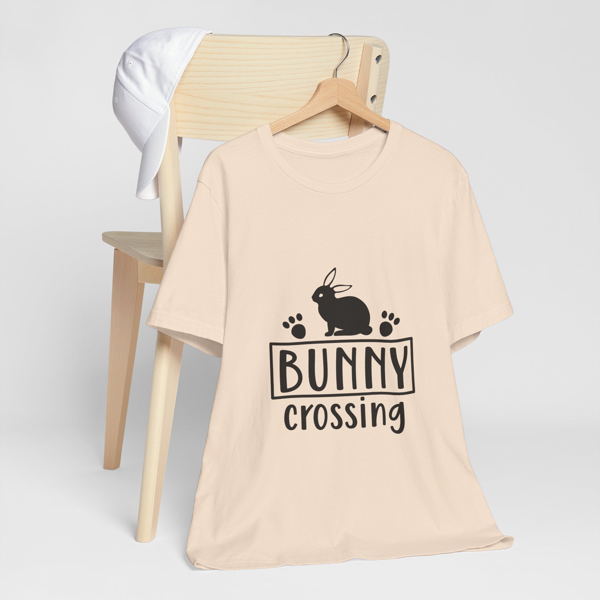 Bunny Crossing T‑Shirt — Cute Rabbit Graphic Tee for Easter & Animal Lovers