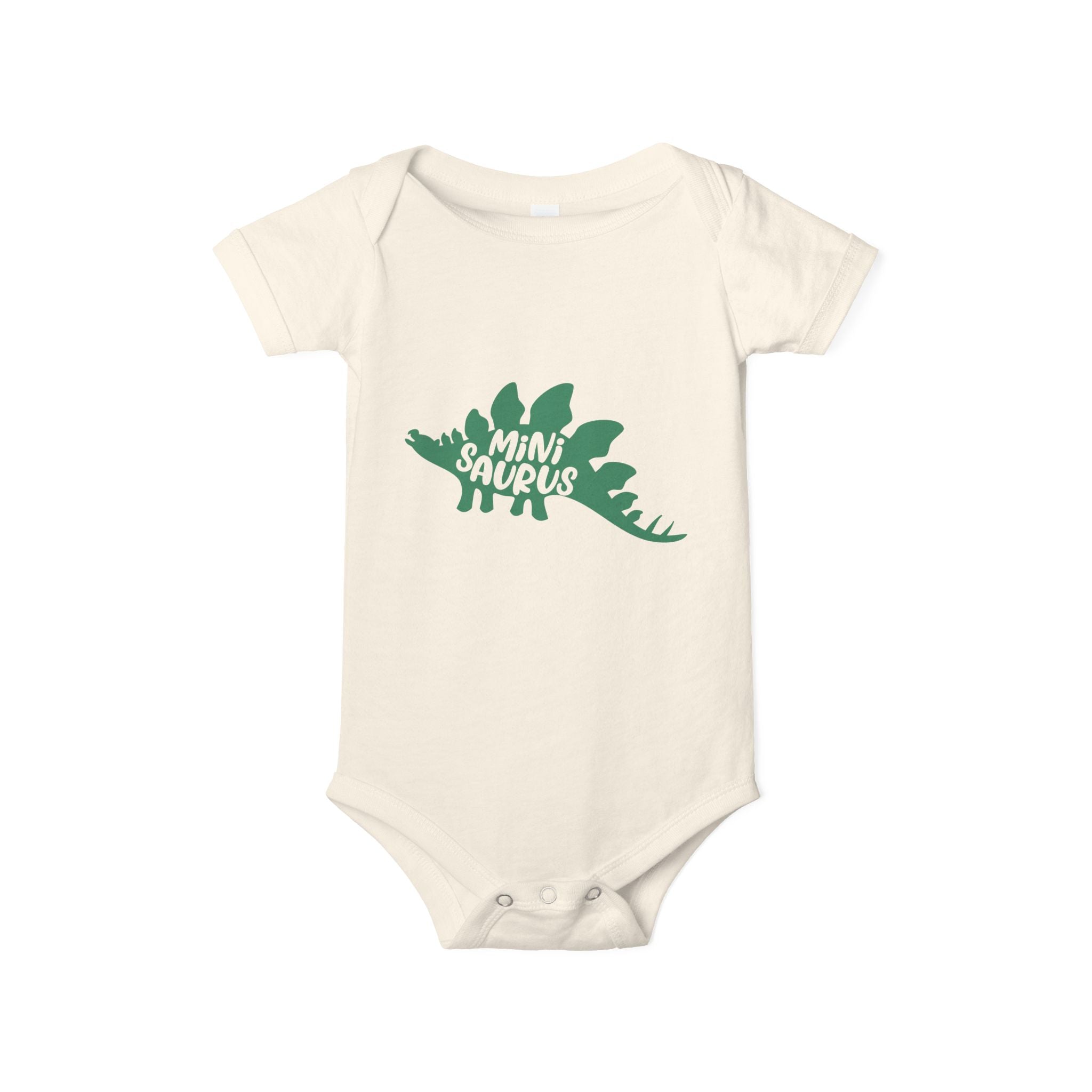 Mini Saurus Baby Onesie – Cute Dinosaur Infant Bodysuit