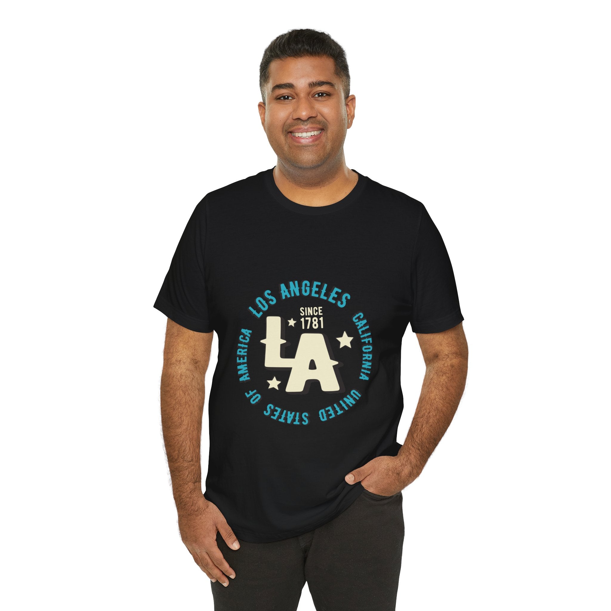 Los Angeles LA Vintage Circle Graphic Tee