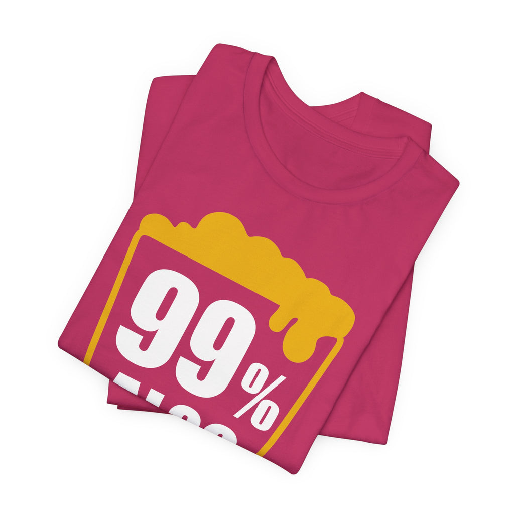 99% Alcohol Beer Glass Graphic Tee