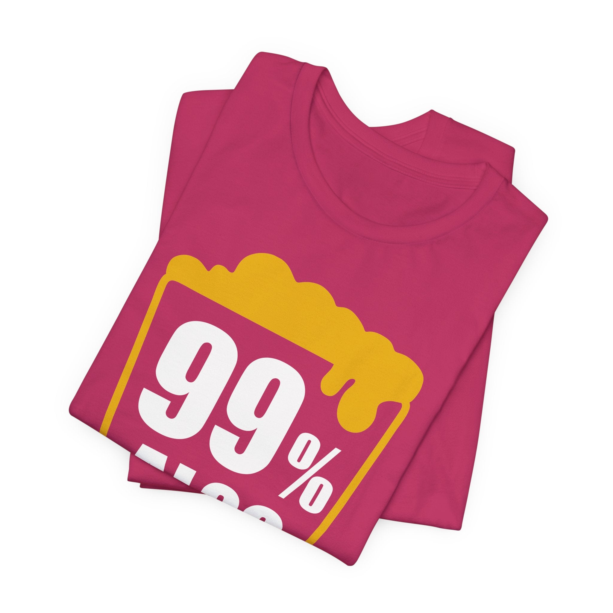 99% Alcohol Beer Glass Graphic Tee