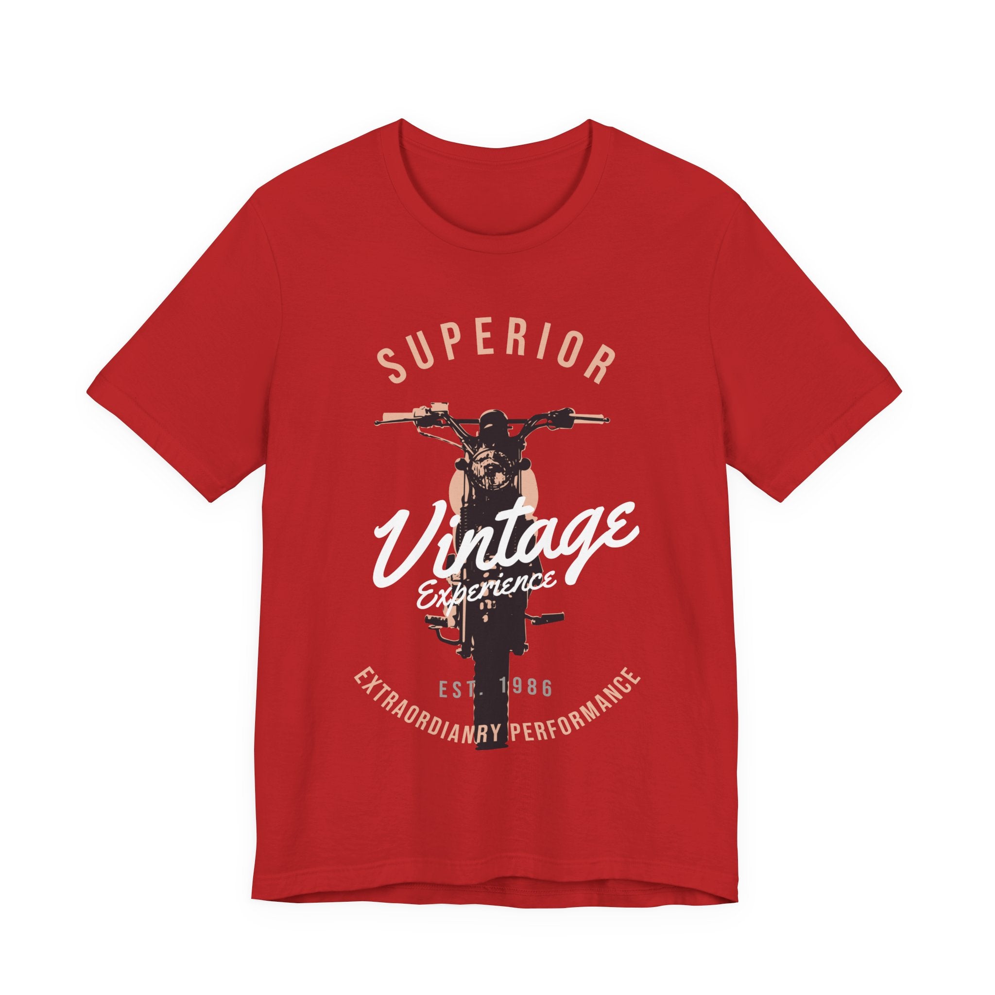 Vintage Motorcycle T-Shirt — "Superior Vintage Experience" Retro Biker Tee