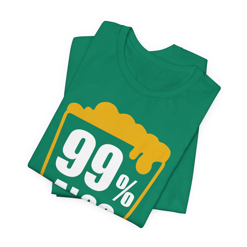 99% Alcohol Beer Glass Graphic Tee