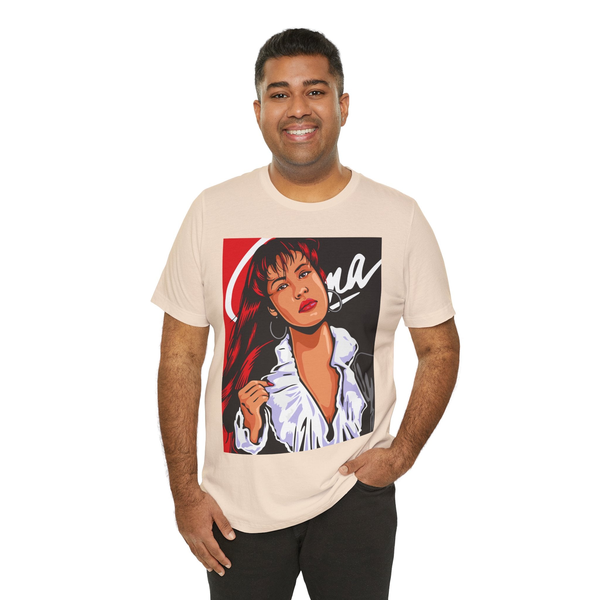 Selena Pop Art Portrait T-Shirt — Retro Music Icon Tee