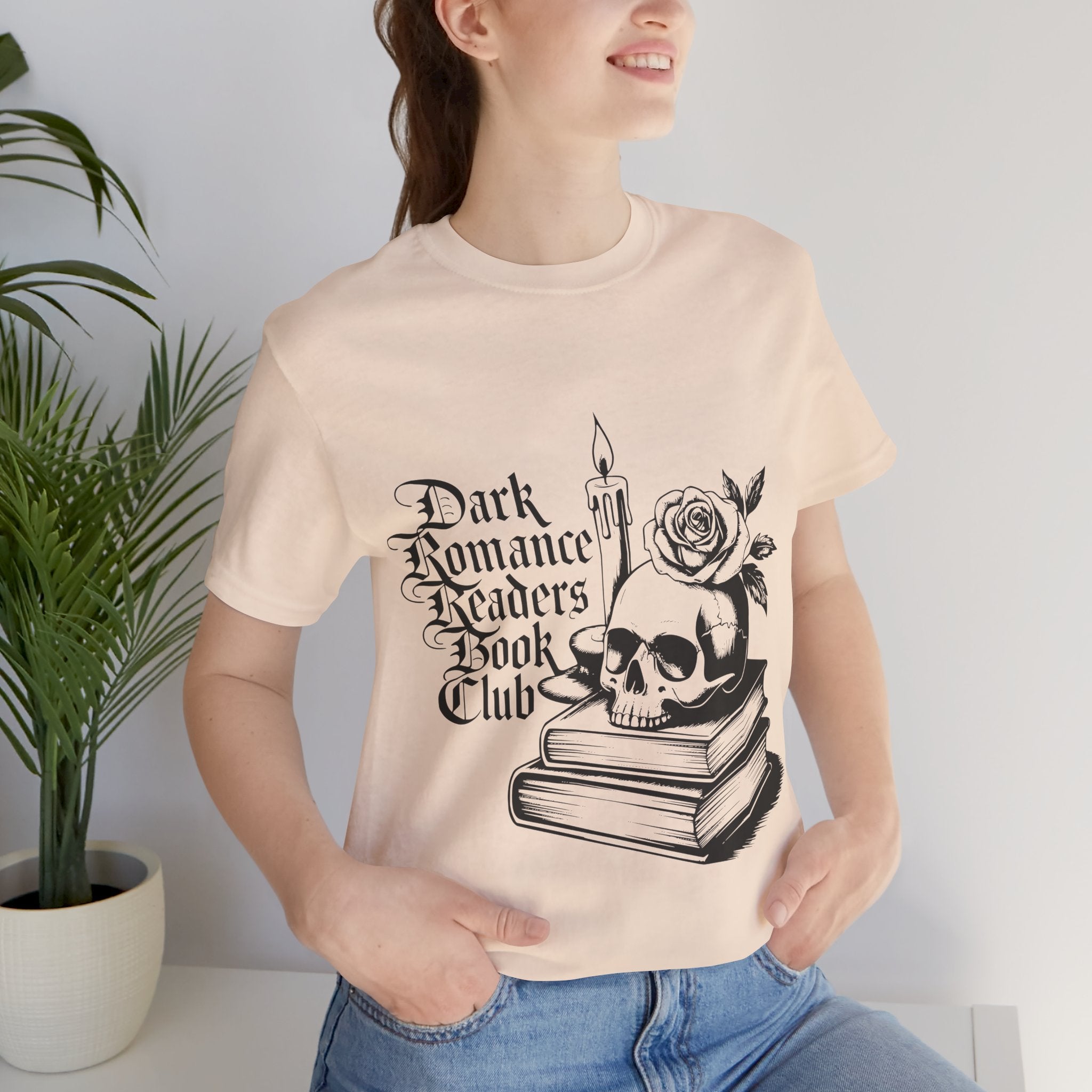 Dark Romance Readers Book Club Tee — Gothic Skull & Rose Booklover Shirt