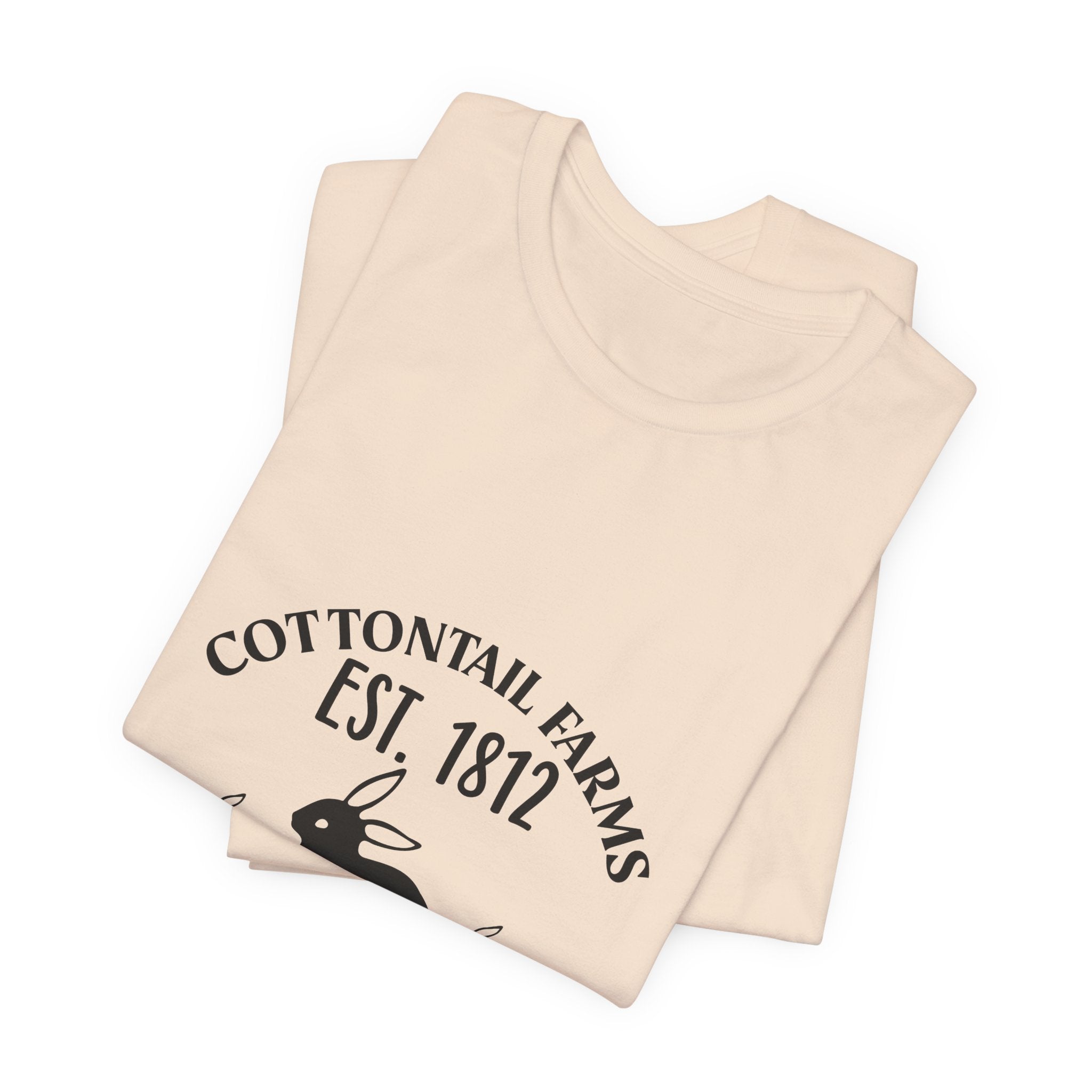 Easter Bunny Farm T-Shirt — "Cottontail Farms Est. 1812" Vintage Easter Tee