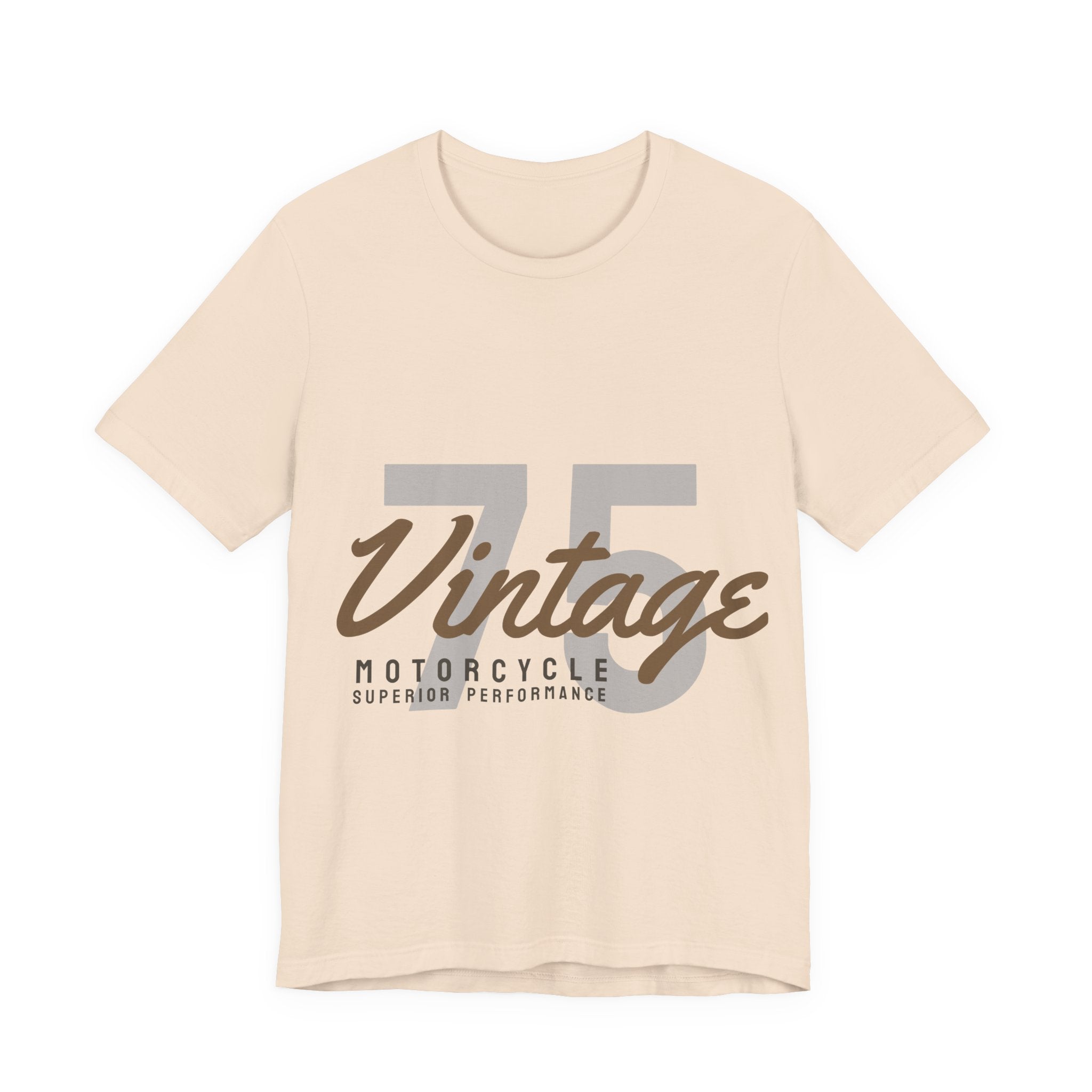 Vintage 75 Motorcycle Tee — Retro Racing Graphic T-Shirt