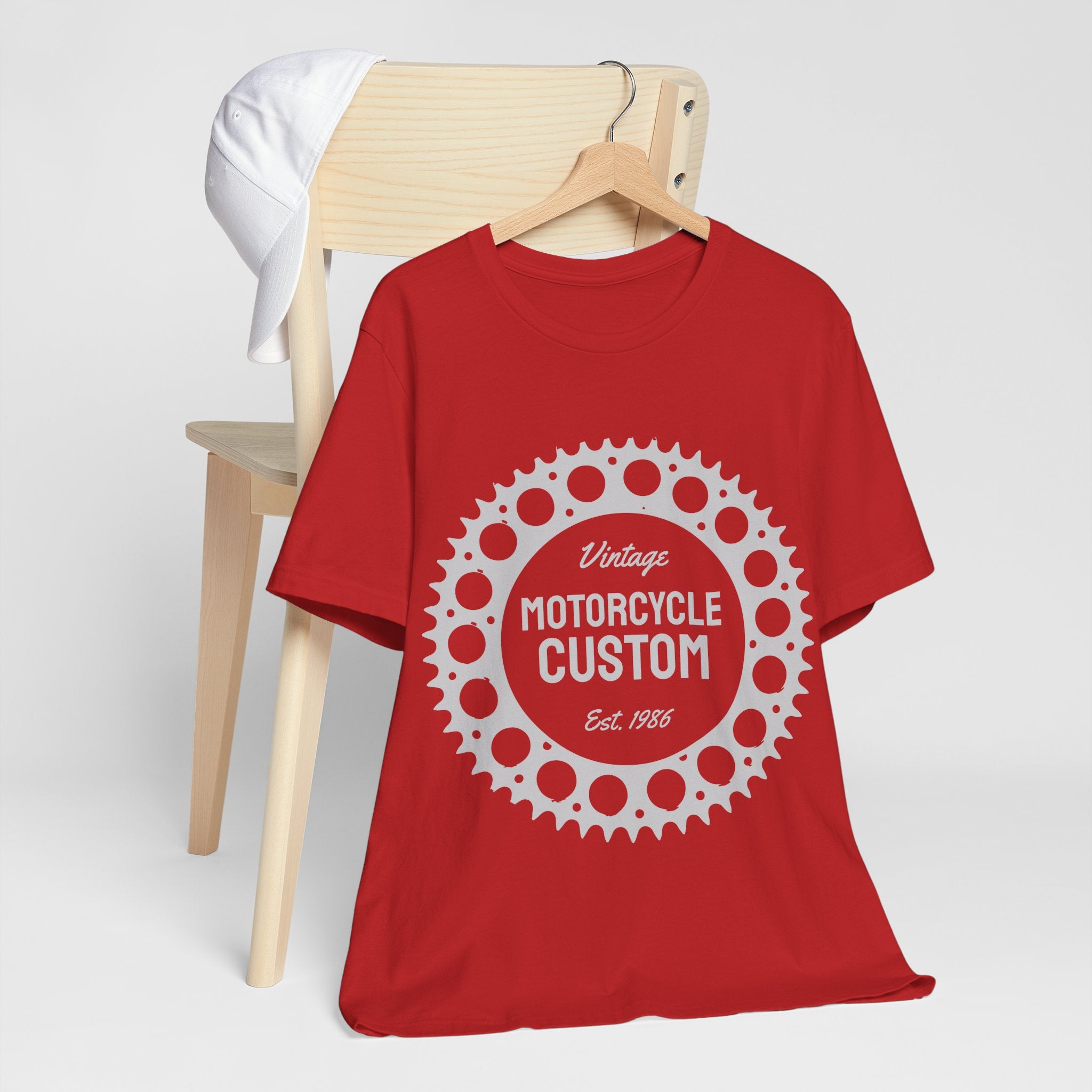 Vintage Motorcycle Custom Tee — 'Motorcycle Custom' Graphic T-Shirt
