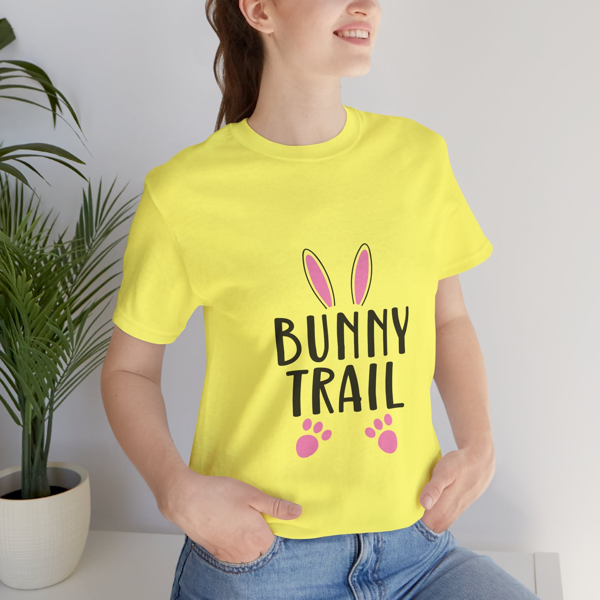 Bunny Trail T‑Shirt — Cute Easter Bunny Ears & Paws Tee