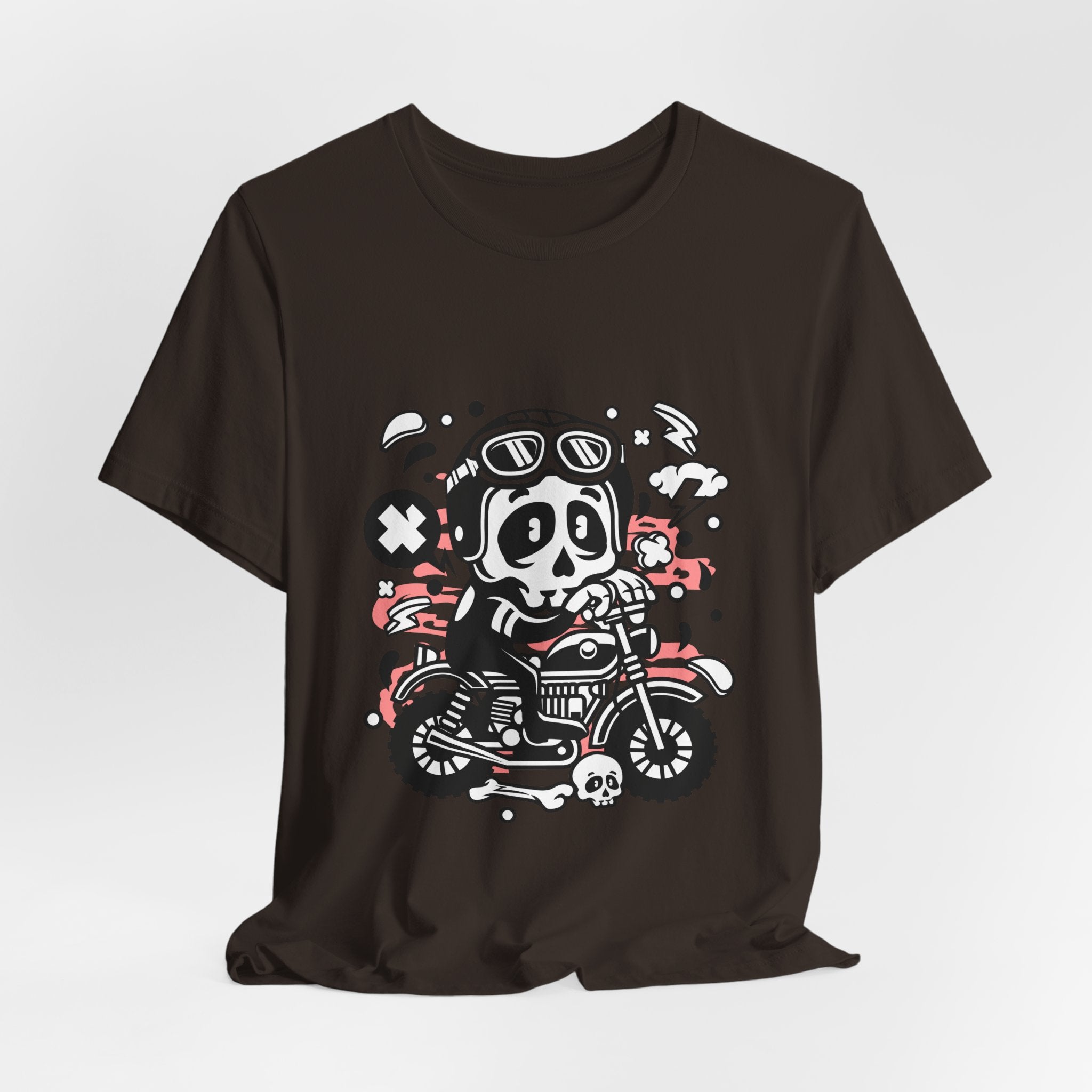 Skull Biker Tee — Retro Motorcycle Skull Graphic T-Shirt