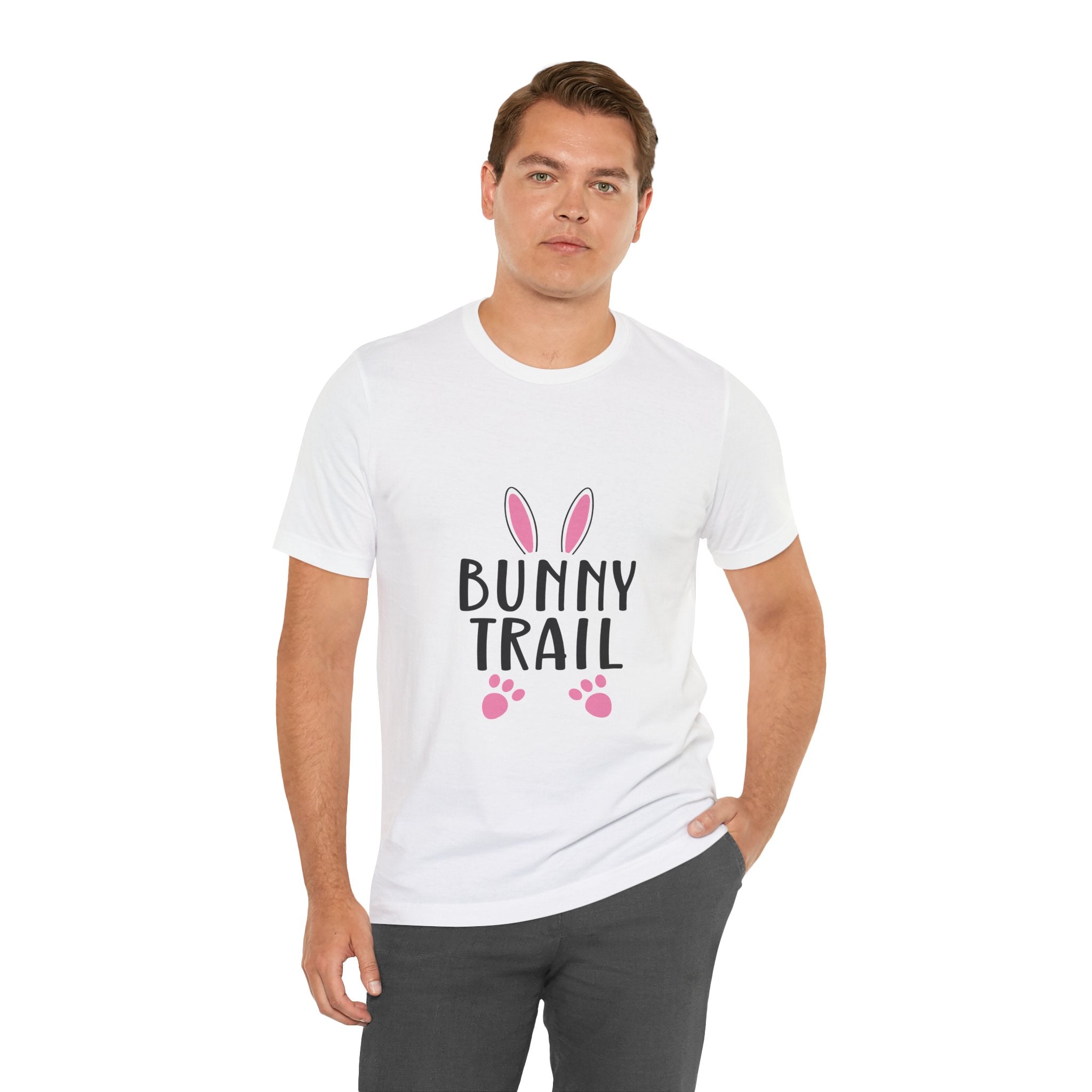 Bunny Trail T‑Shirt — Cute Easter Bunny Ears & Paws Tee