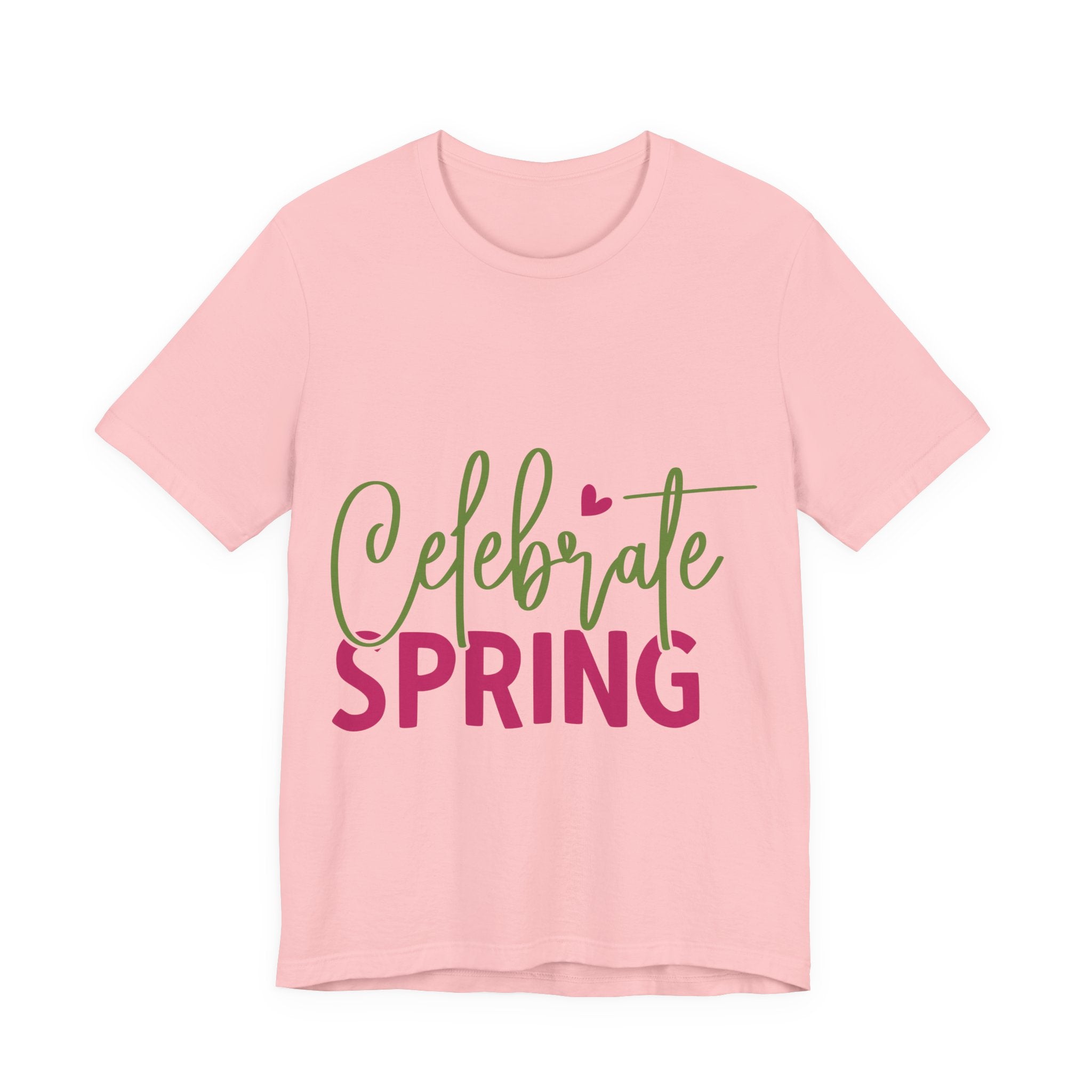 Celebrate Spring T‑Shirt — Women's Floral Script Spring Tee