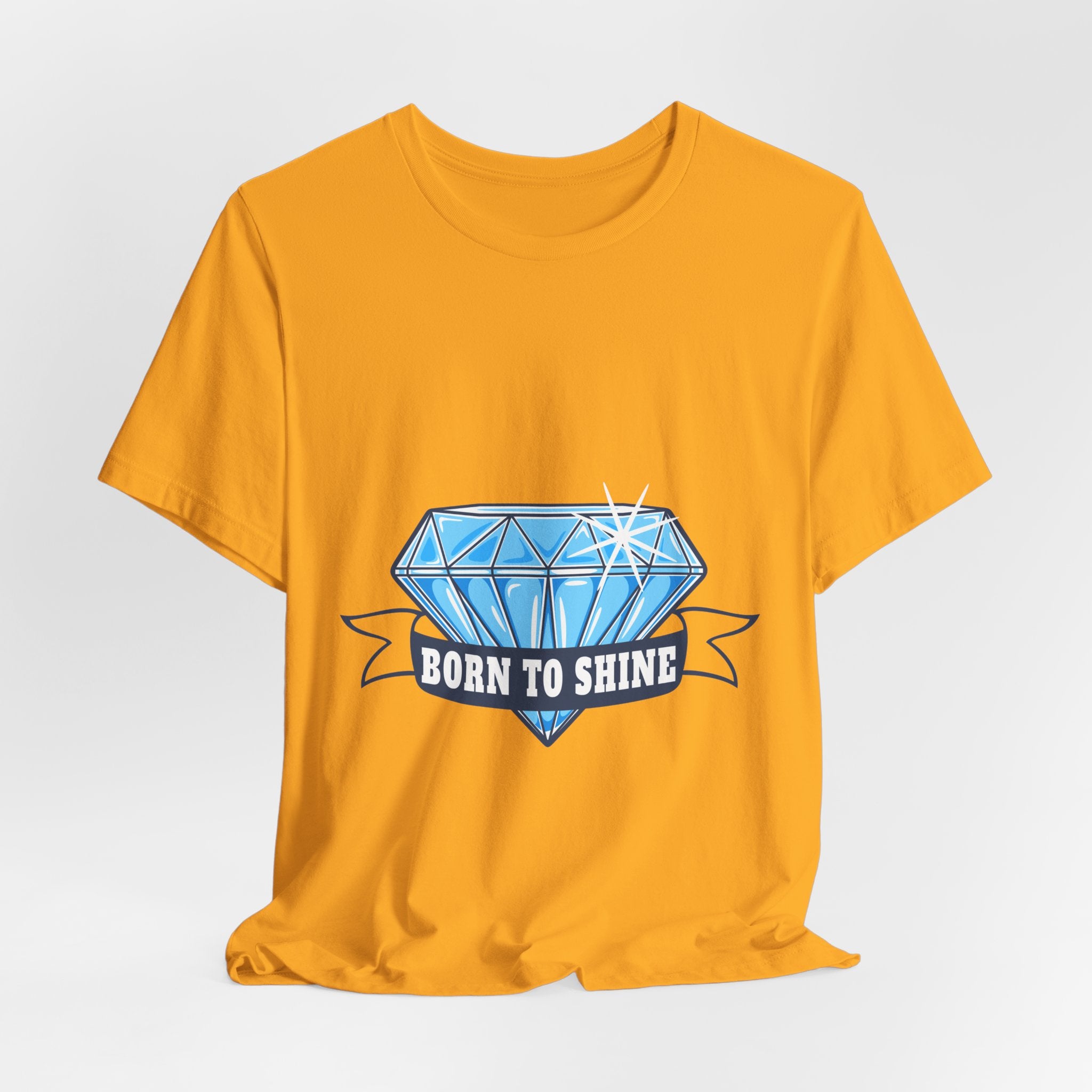 Born to Shine Diamond Graphic Tee — Inspirational Casual T‑Shirt
