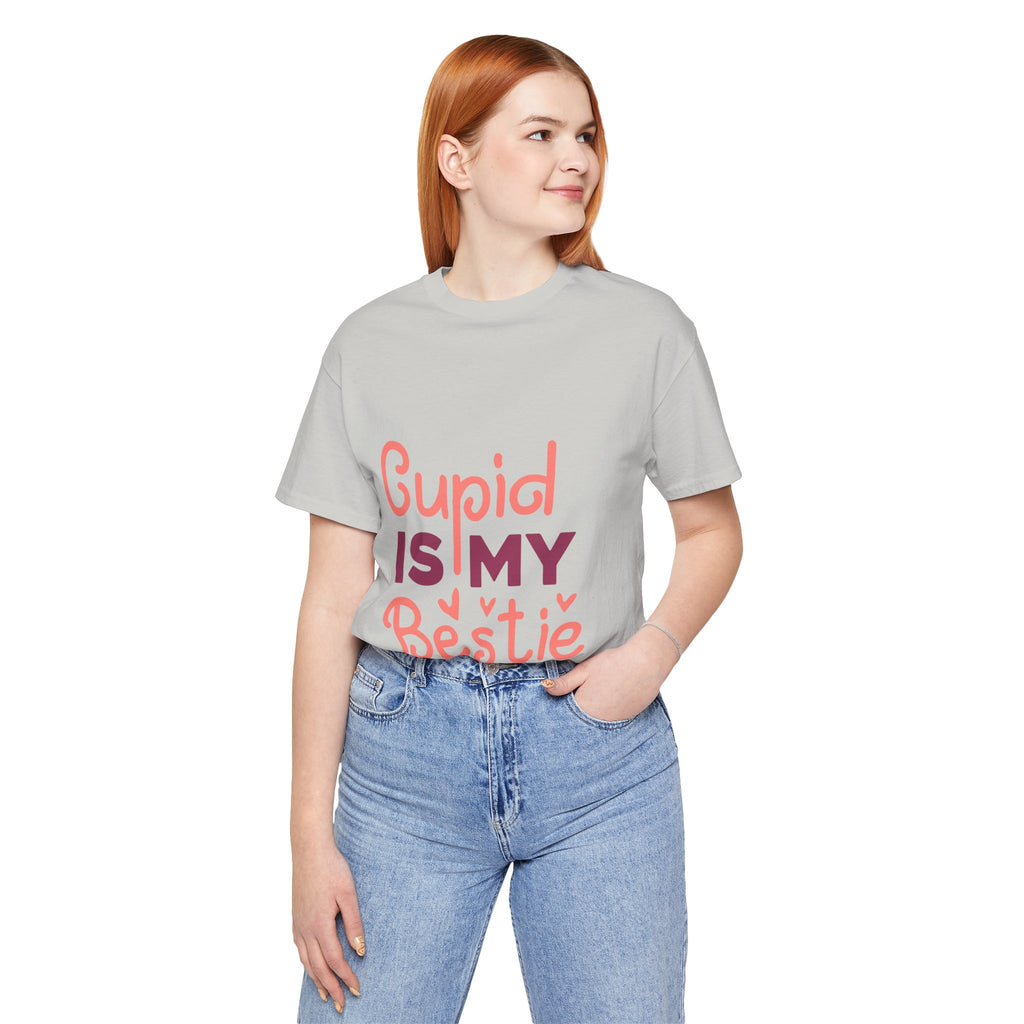 Cupid Is My Bestie Valentine Tee