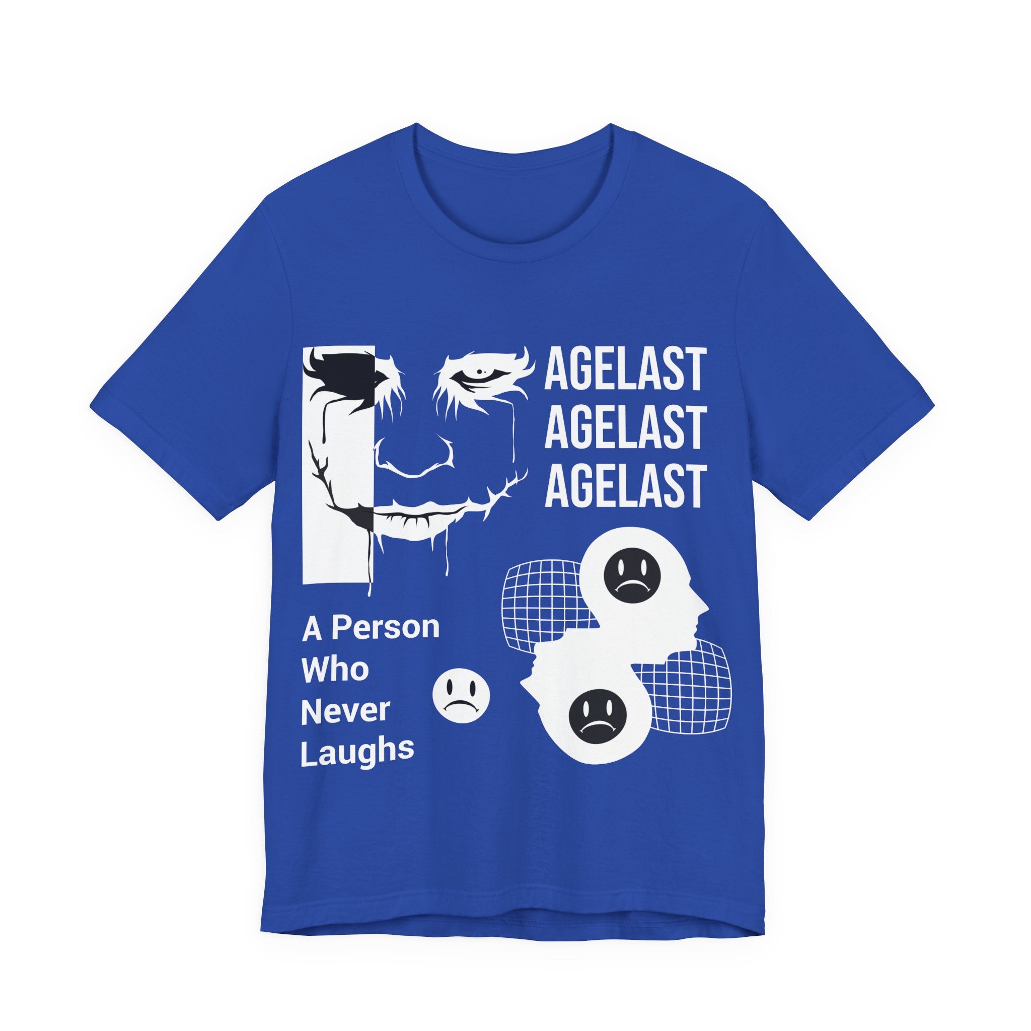 Agelast Graphic Tee — "A Person Who Never Laughs" Dark Humor T-Shirt