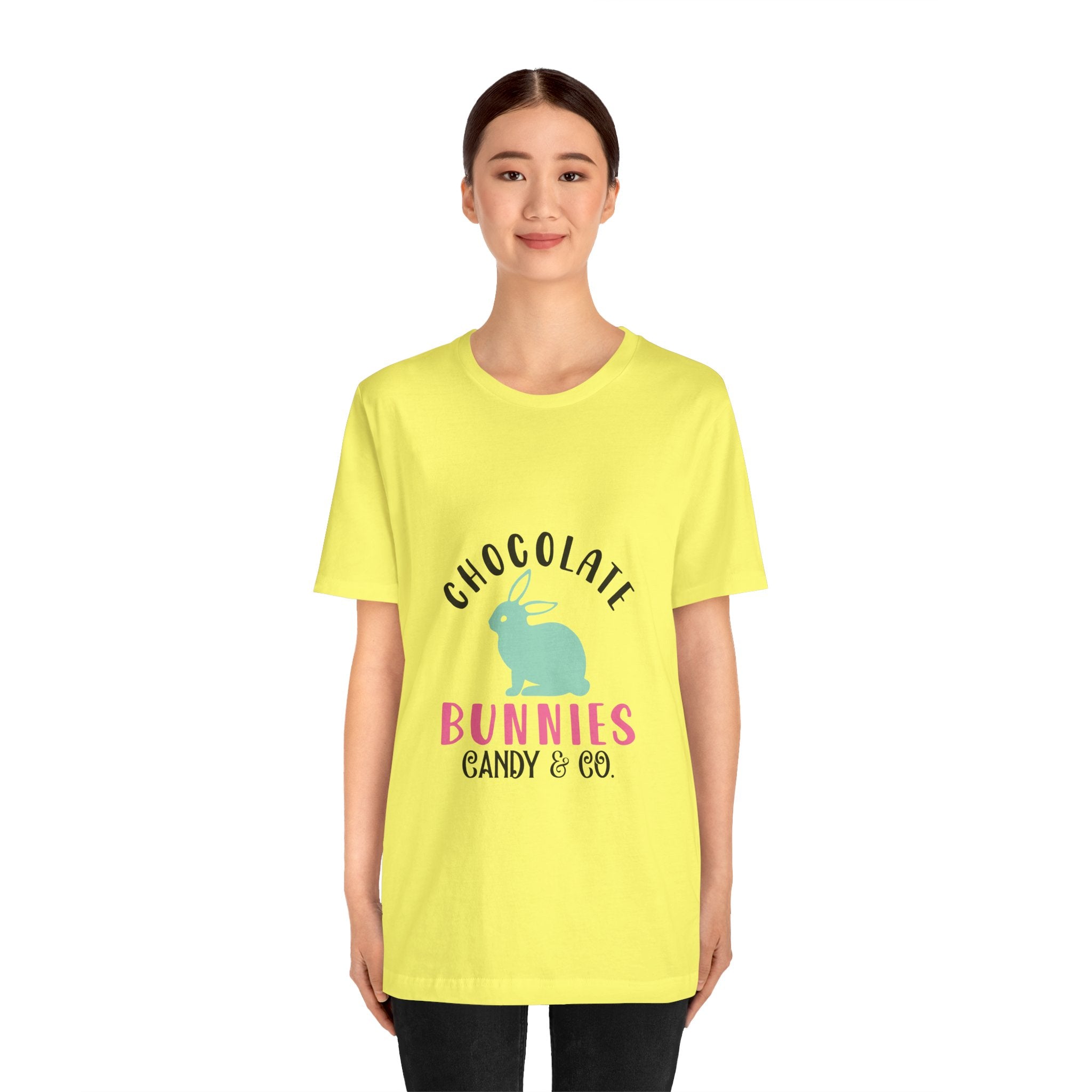 Chocolate Bunnies Tee — Pastel Easter Bunny Candy Shop Shirt