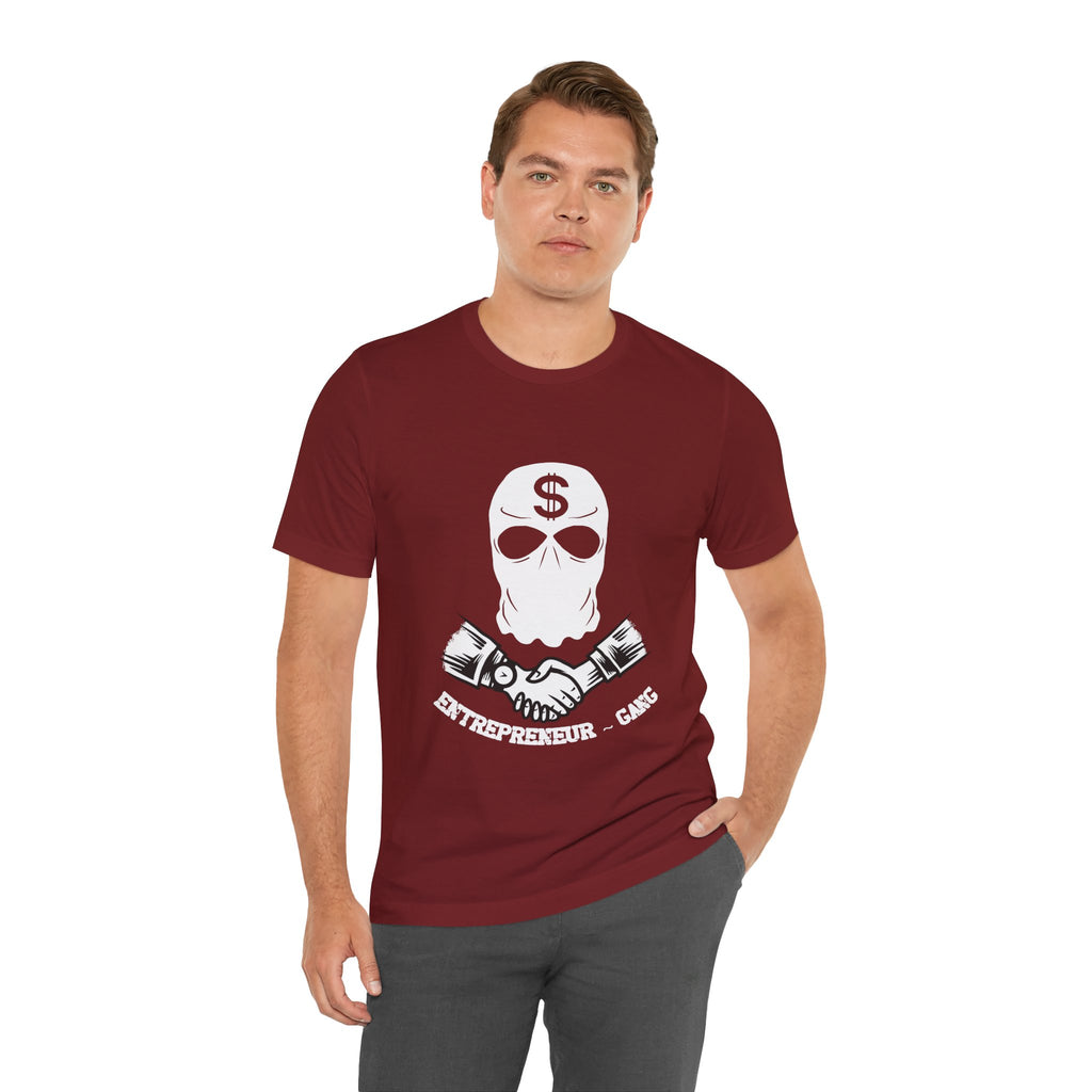 Entrepreneur Gang T-Shirt — Skull Mask Money Logo Tee