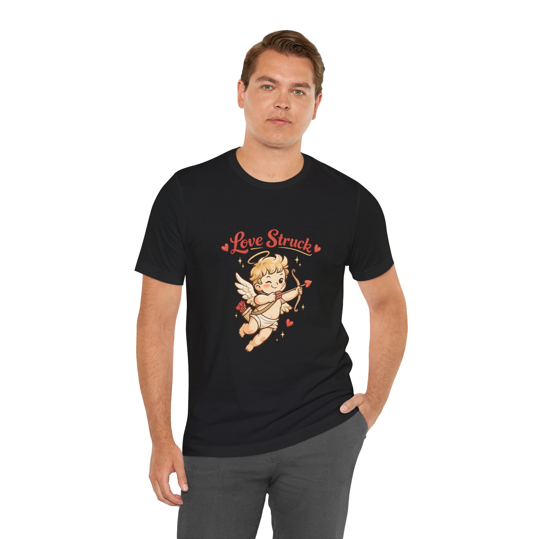 Cupid 'Love Struck' Tee — Cute Vintage Cupid Valentine T-Shirt