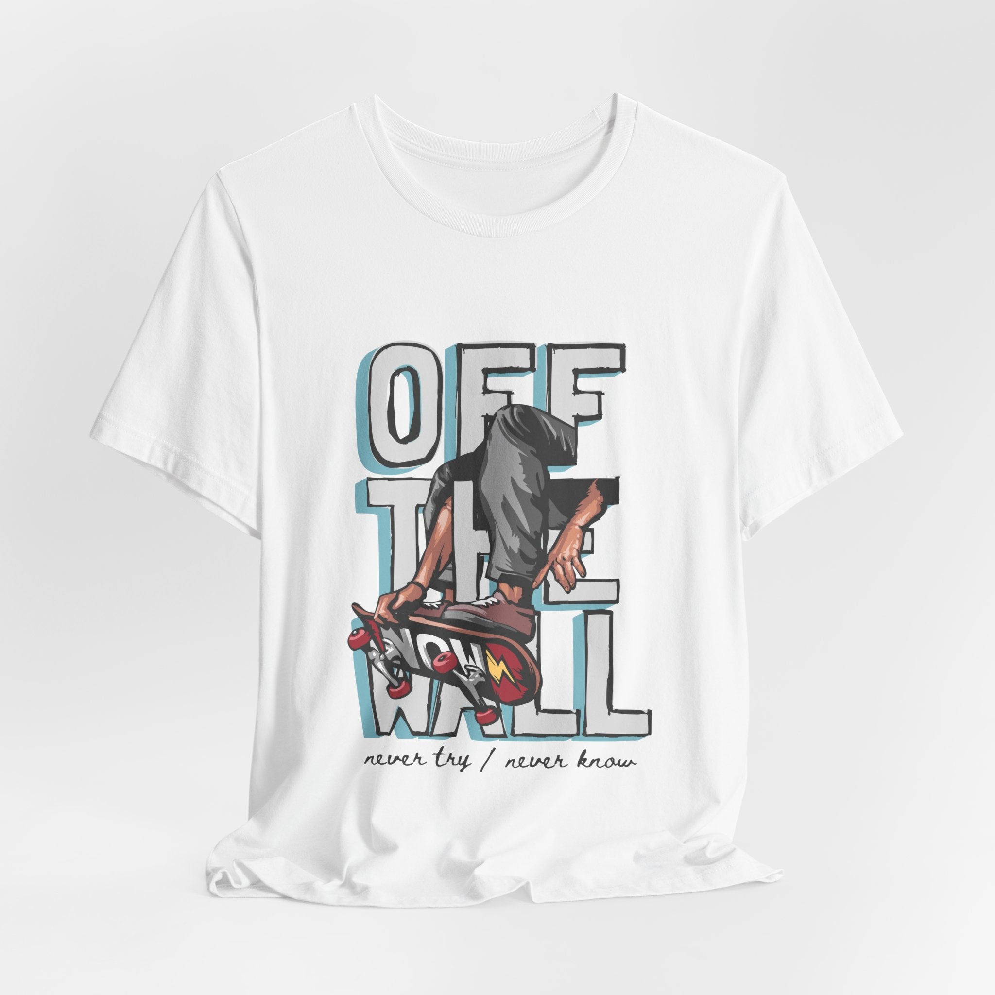 Off The Wall Skateboard T-Shirt — Retro Skate Graphic Tee