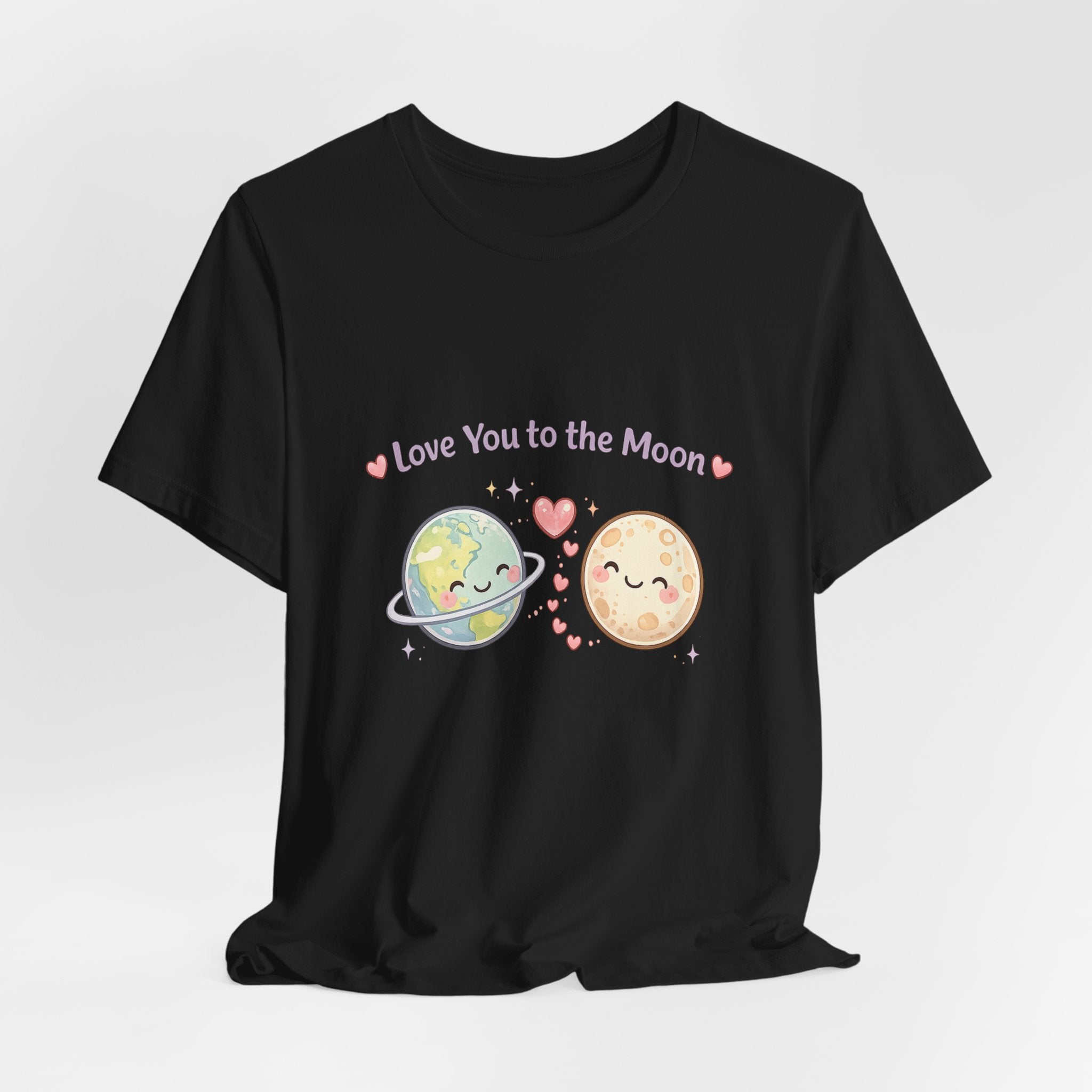 Love You to the Moon T-Shirt — Cute Planet & Moon Couple Tee